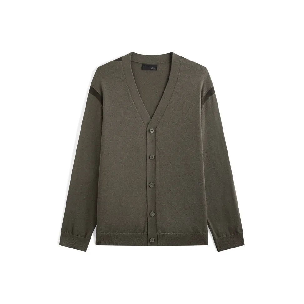GXG Cashmere Sweater Men's Gray Green