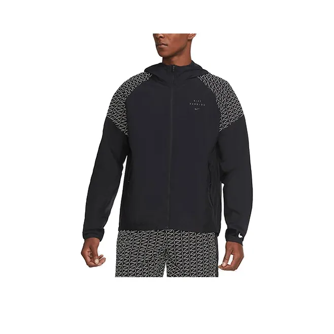 Nike Reflective Print С капюшоном Бег Мужской