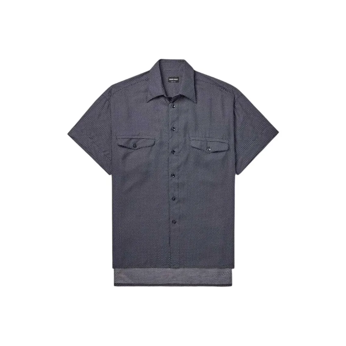 GIORGIO ARMANI Blue Men's Shirts GIORGIO ARMANI Синие Мужские Рубашки