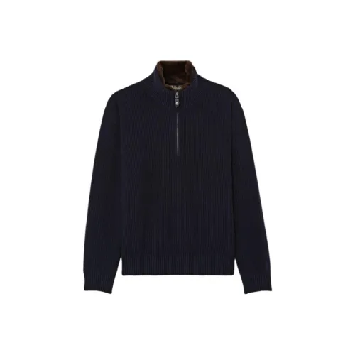 Loro Piana Морской синий Мужские кашемировые свитеры