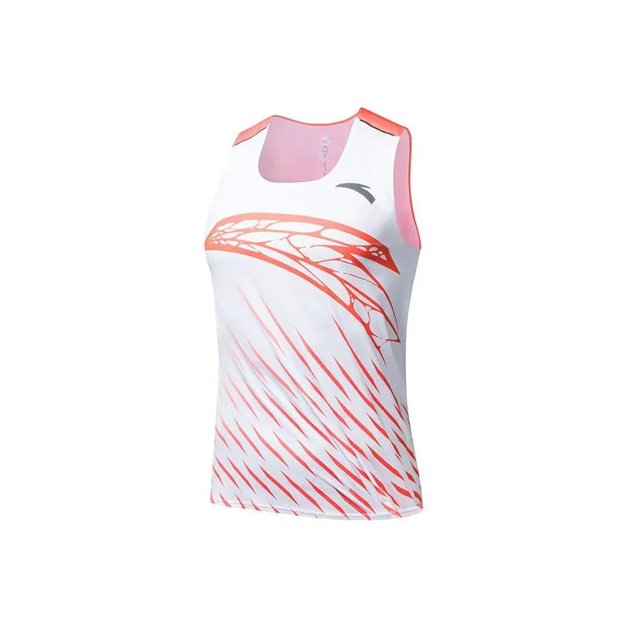 Anta Running Collection Tank Top Men's Pure White/All Over Print