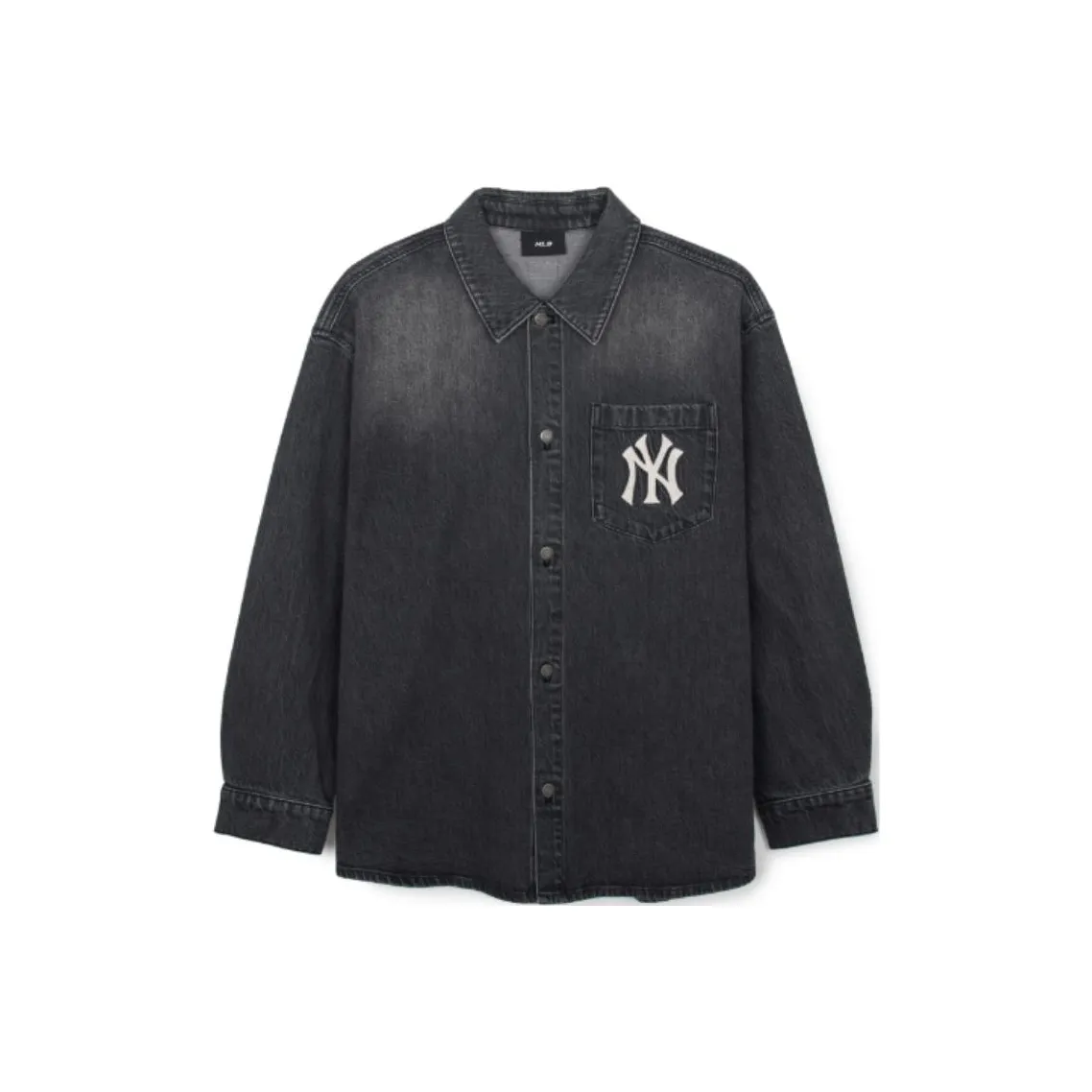 MLB Base Logo New York Yankees Рубашка Унисекс Черный Серый