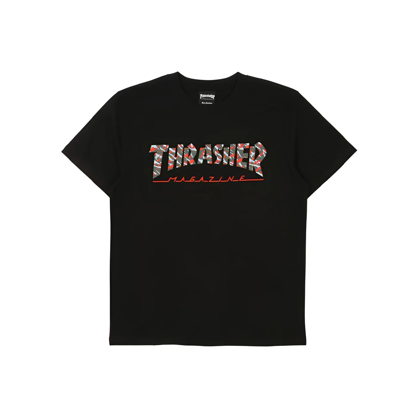 Thrasher T-Shirt Японская версия Унисекс Черный