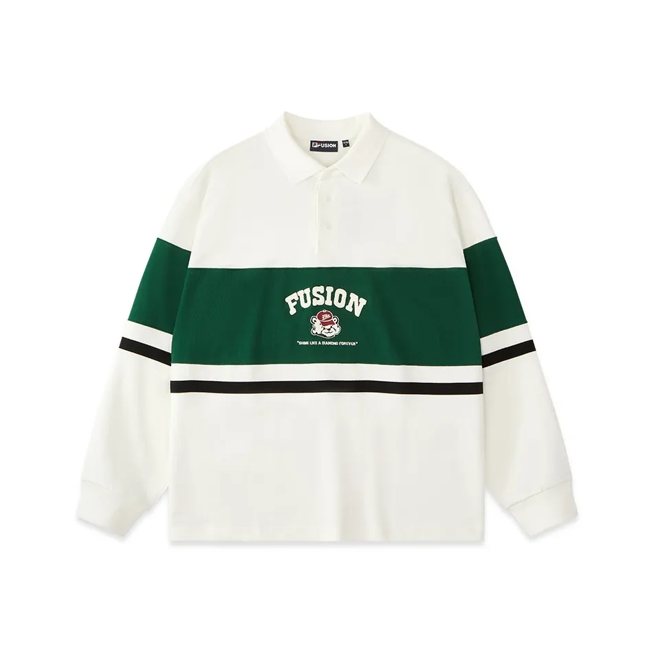 FILA FUSION Polo Shirts Unisex Cloud White