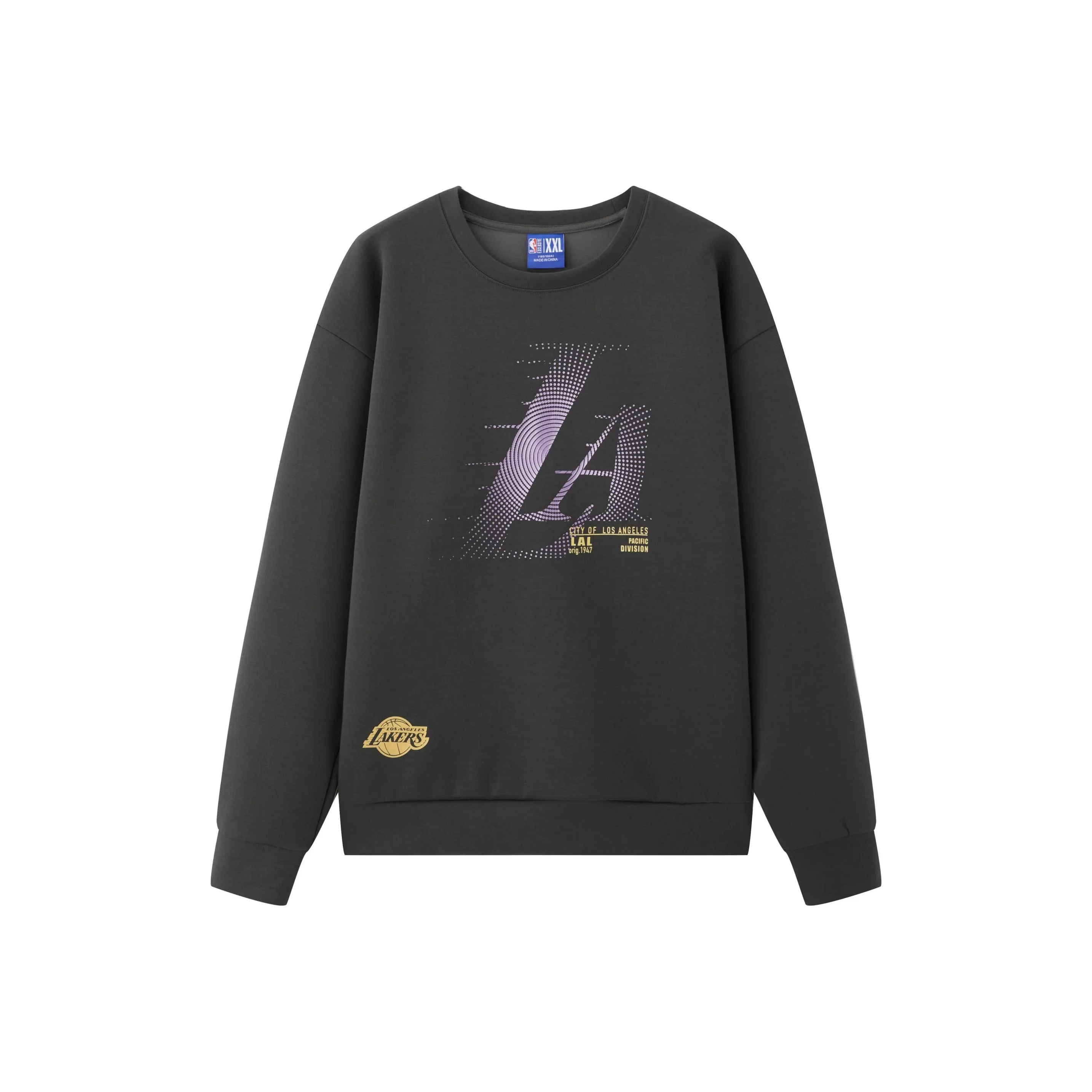 NBA Los Angeles Lakers Толстовка Унисекс Темно-Серый