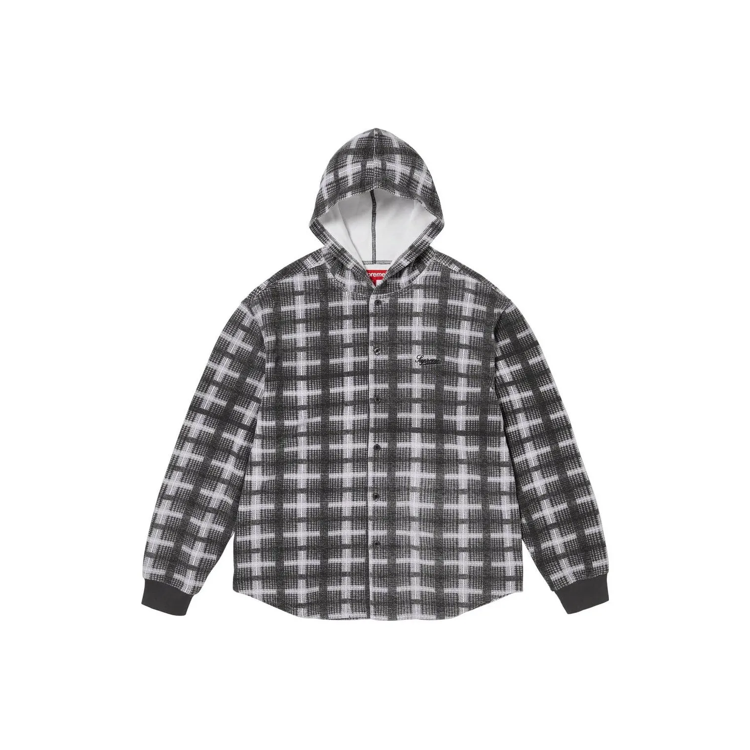 Supreme FW23 WEEK14 С капюшоном Клетка KNIT Рубашка Трикотаж Унисекс