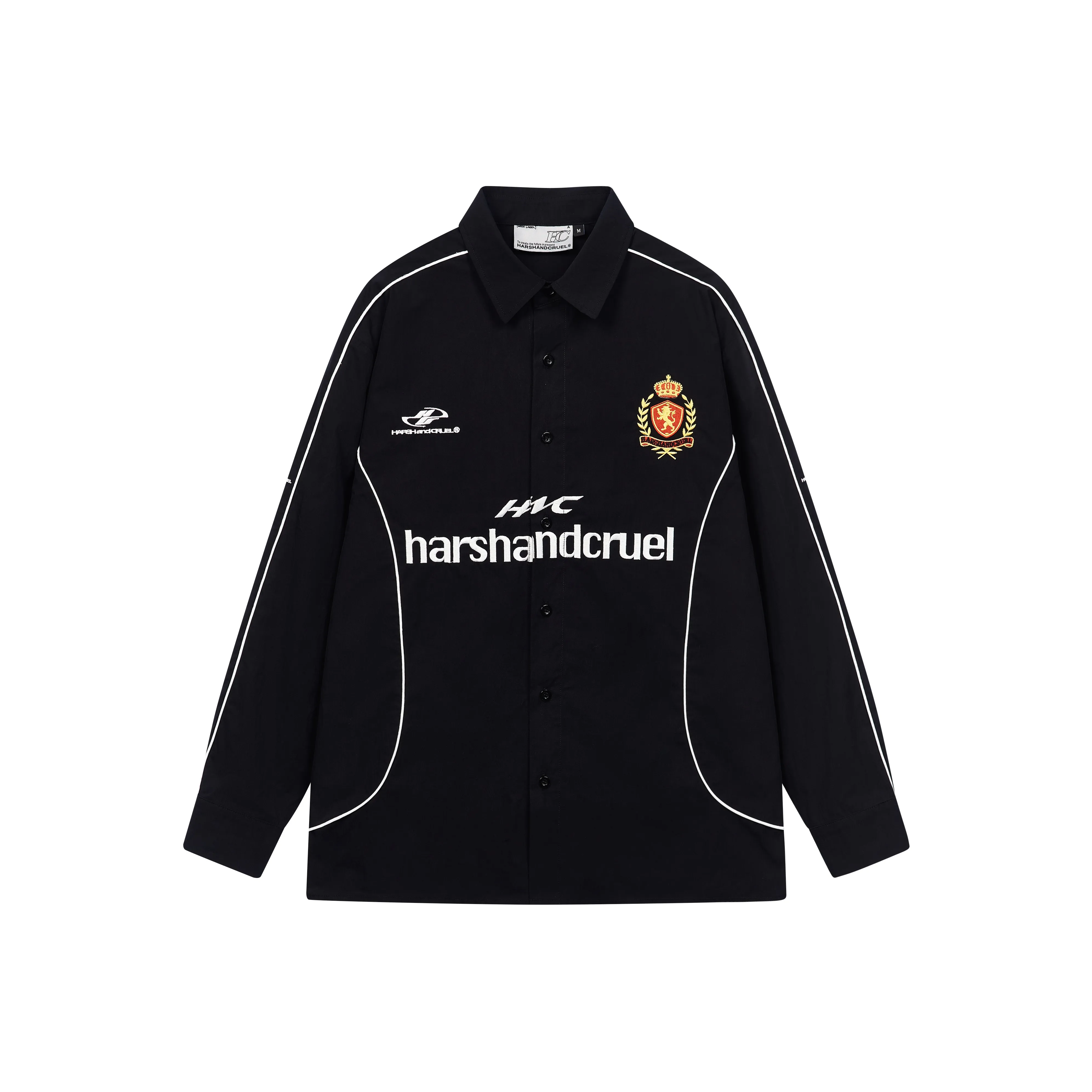 HARSH AND CRUEL Рубашка Унисекс Черная