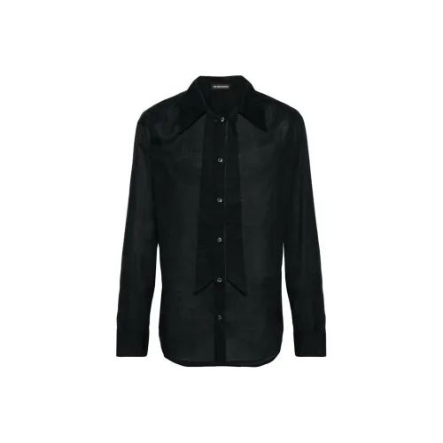 Ann Demeulemeester Черные Мужские Рубашки