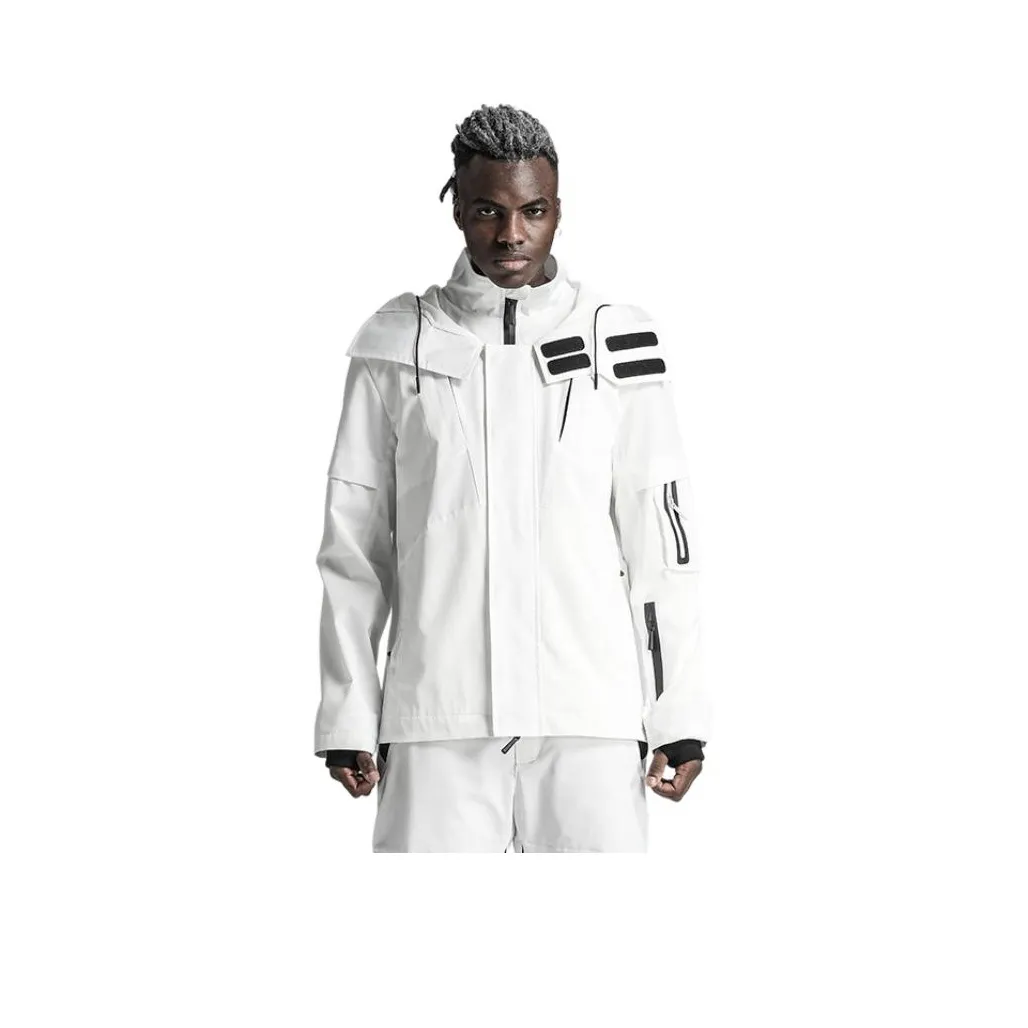 NORVINCY Fall And Winter Urban Techwear Trendy Hook and Loop Mecha Jacket Men's