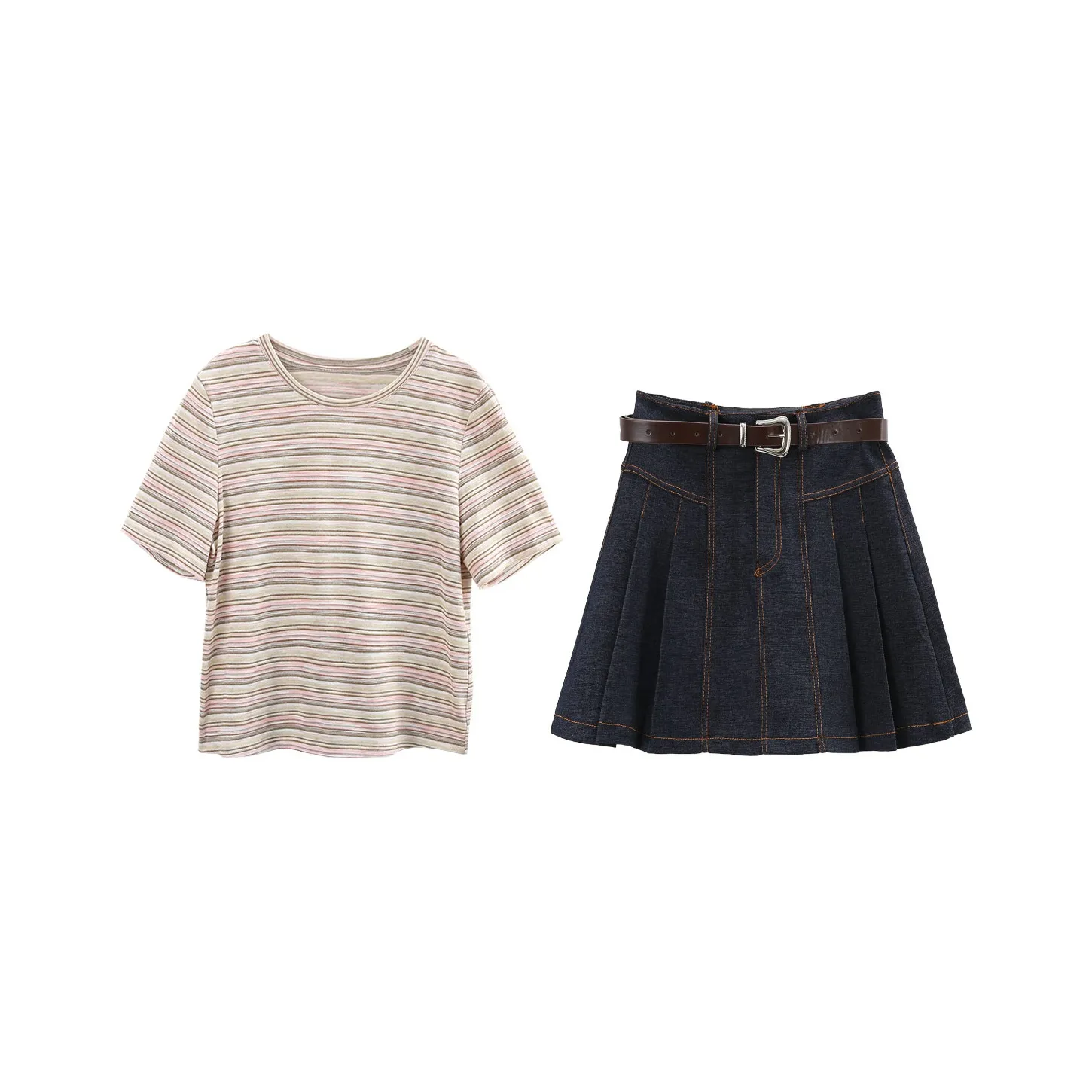 Комплект с юбкой A Paradise For Awakening женский джинсовый синий