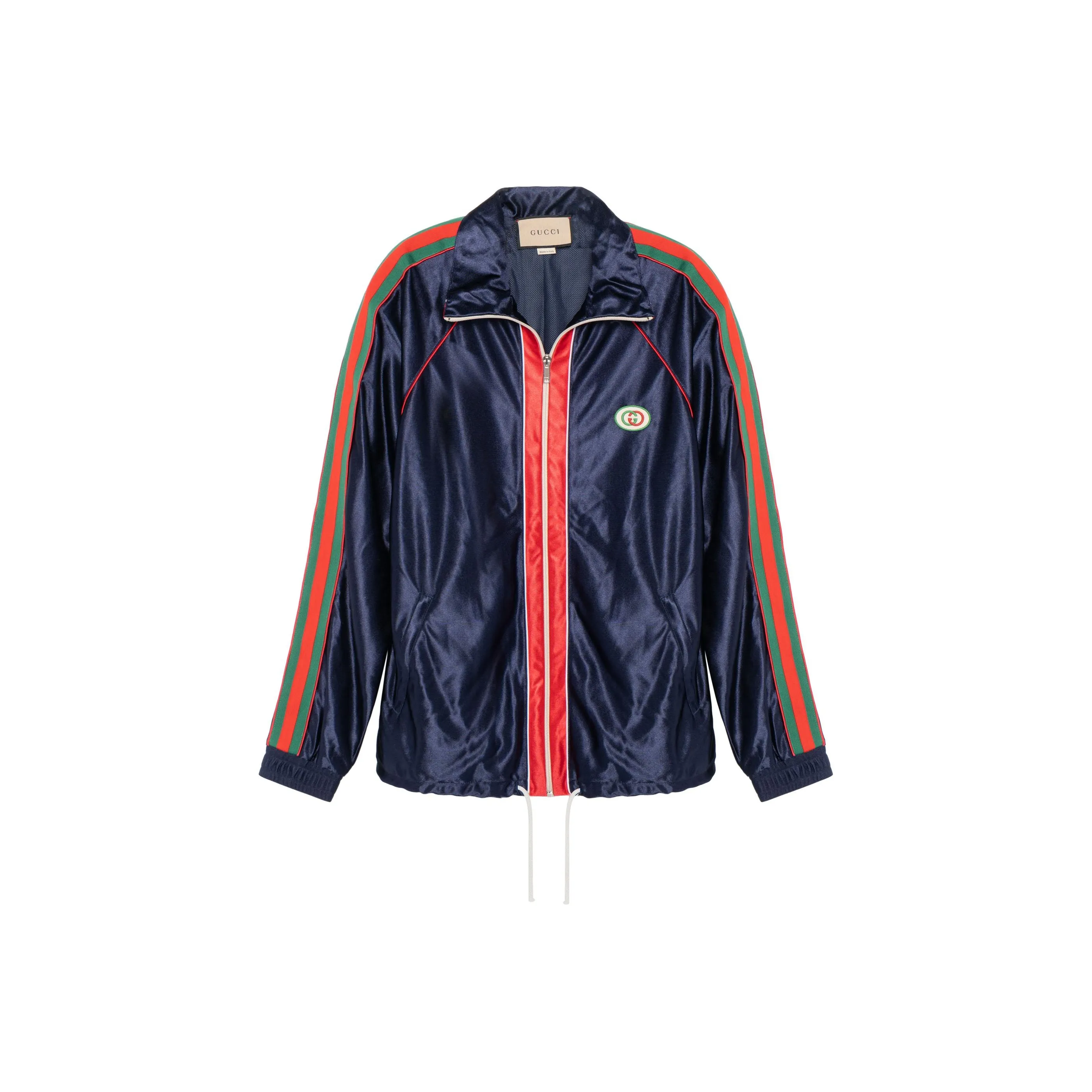 GUCCI Shiny Jersey Jacket With Web