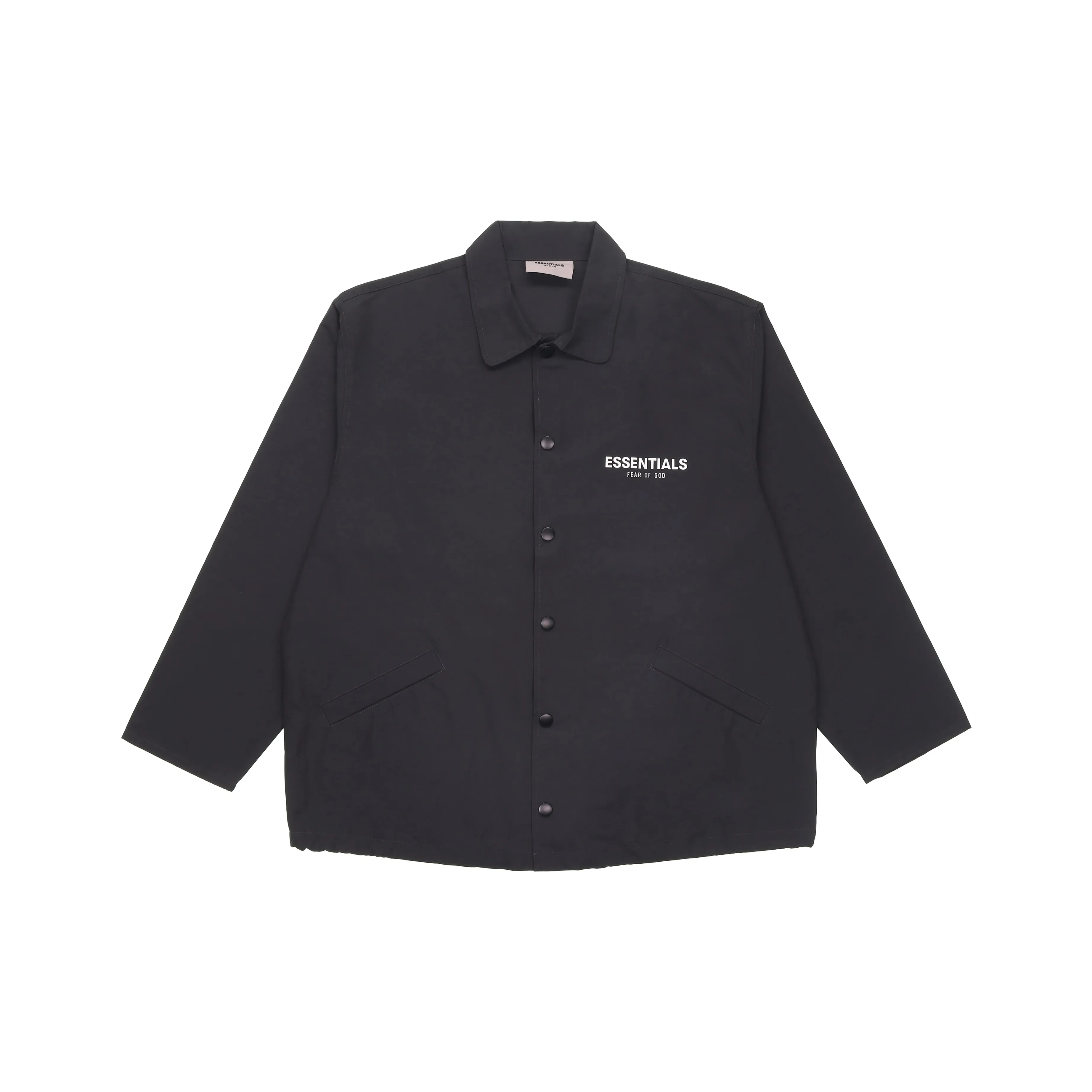 Fear Of God Essentials COACH JACKET Черная Куртка Унисекс Черная