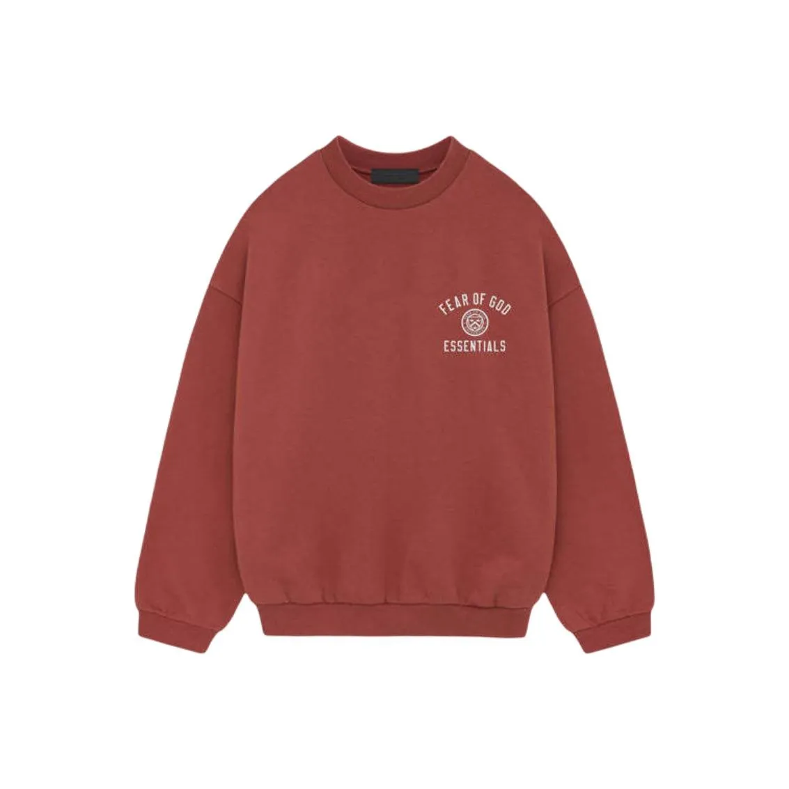 Fear Of God Essentials Свитшот Мужской Малиновый Золотой