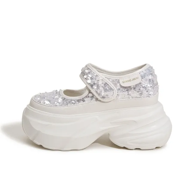 Milan Love Song Платформа Туфли Мэри Джейн 9,5 см Супер Высокий Каблук Женские