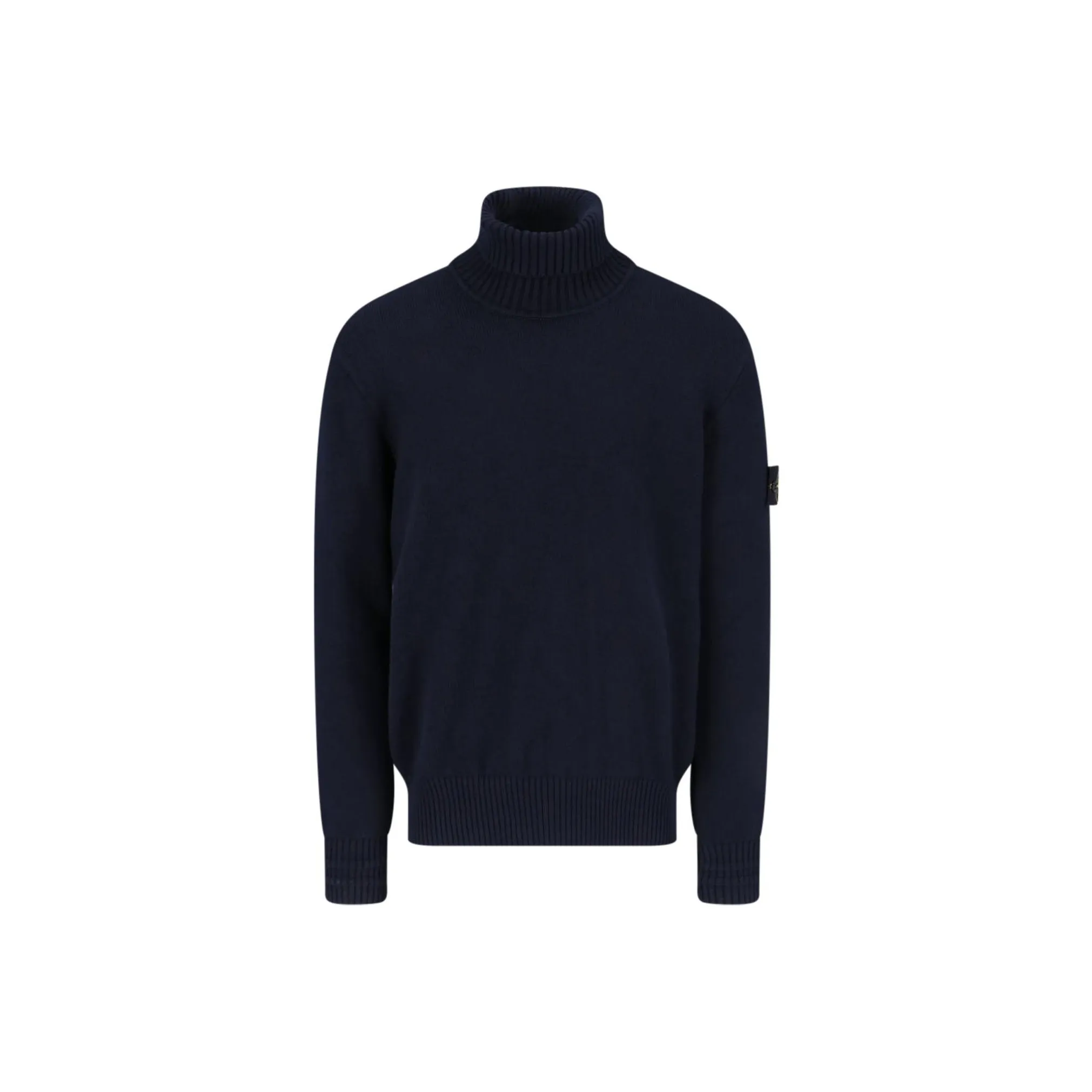 STONE ISLAND Logo Patch Roll Neck Jumper