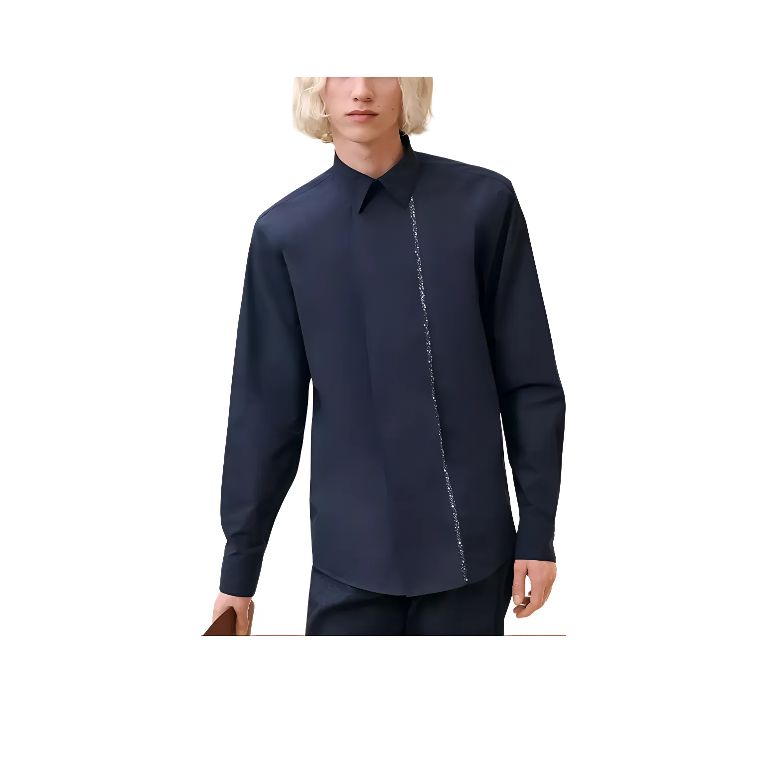 HERMES Shirts Men's Marine Blue