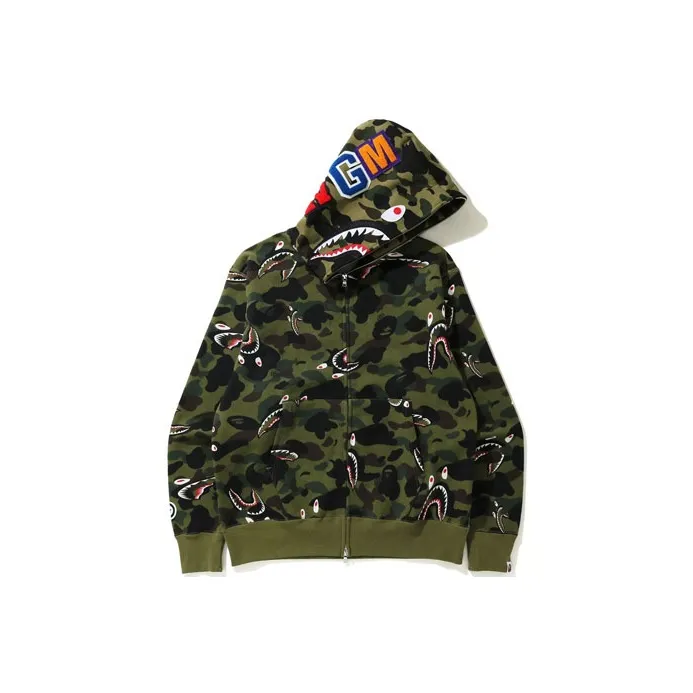A BATHING APE Shark 1st Camo Shark Relaxed Full Zip Hoodie