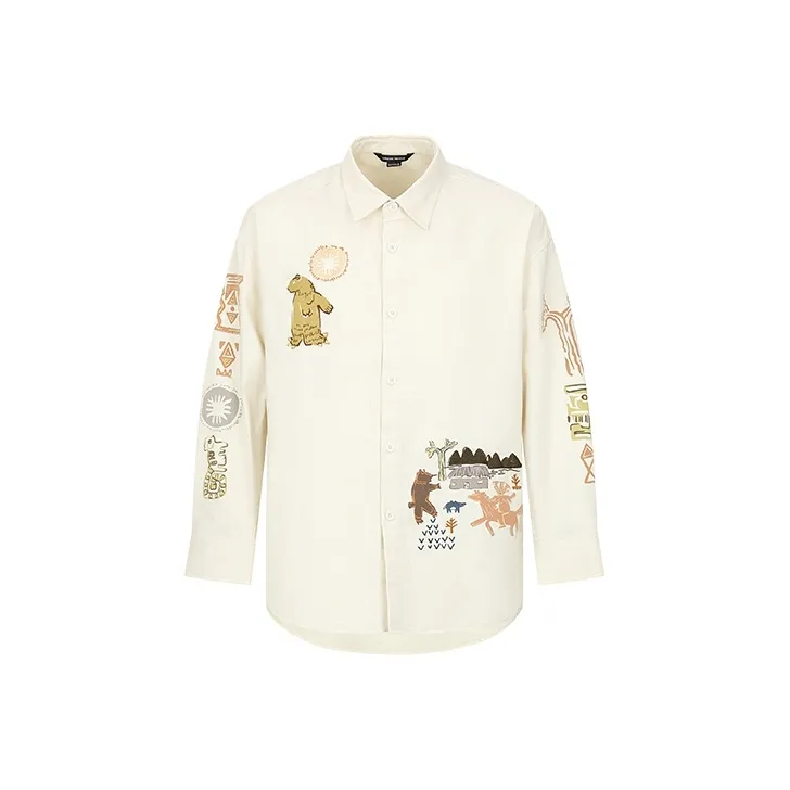 URBAN REVIVO Shirts Men's Light Khaki