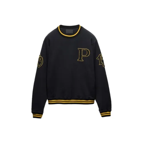 PRADA Черный Мужские Свитшоты