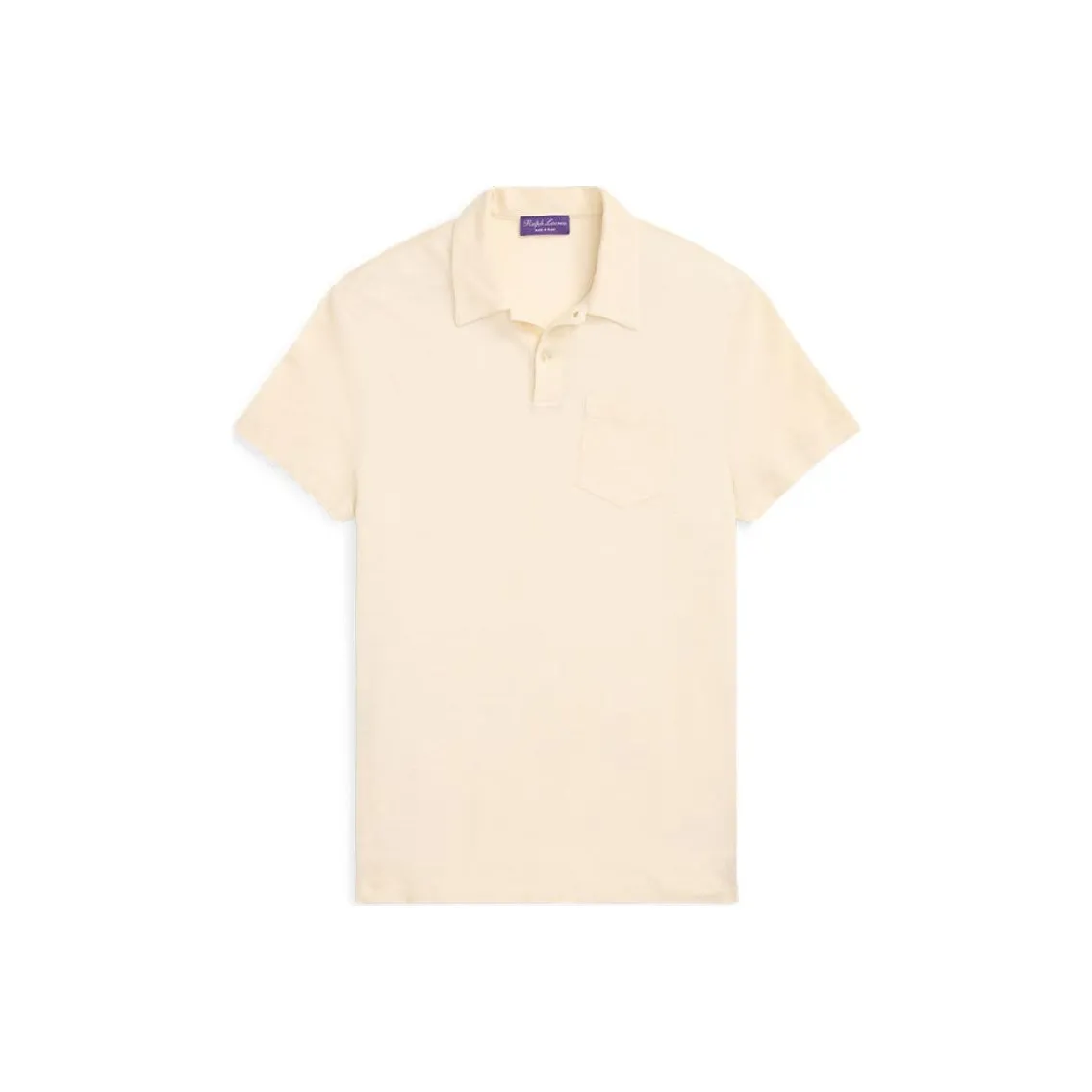Ralph Lauren Purple Label SS24 Polo Shirt Men's Cream