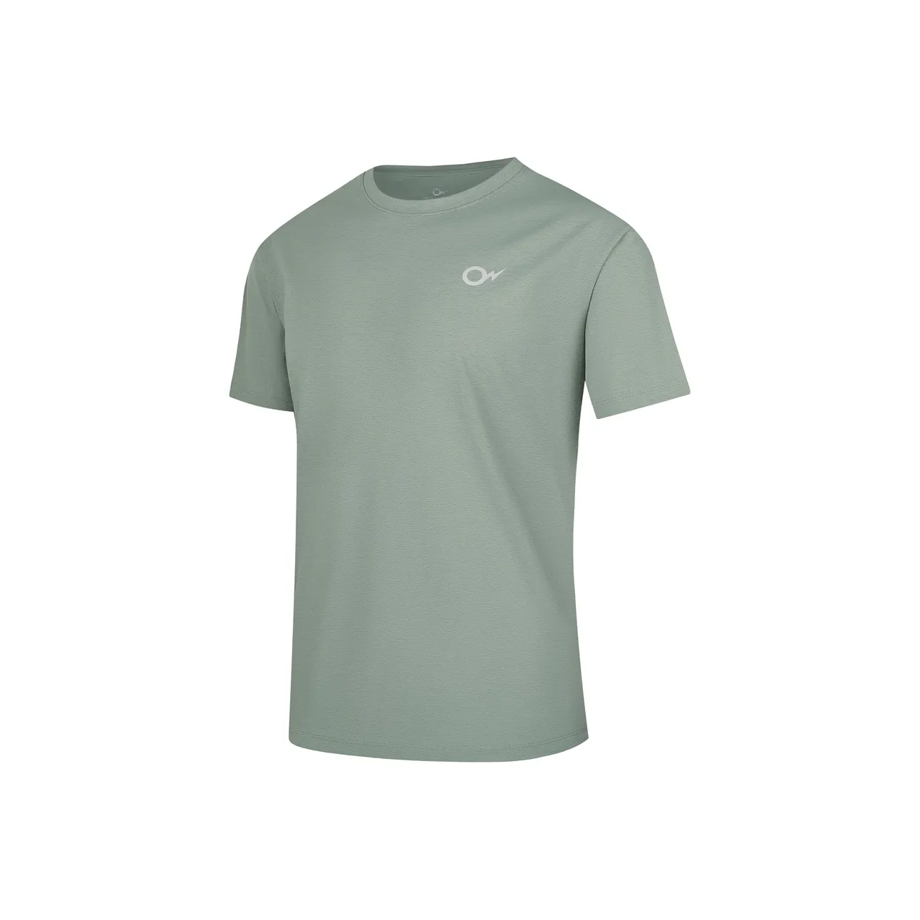 NATADUOPU NTP Молния Шар T Рубашка Светоотражающий Логотип На открытом воздухе Полувыступающий рукав Стиль Мужской Серый Зеленый