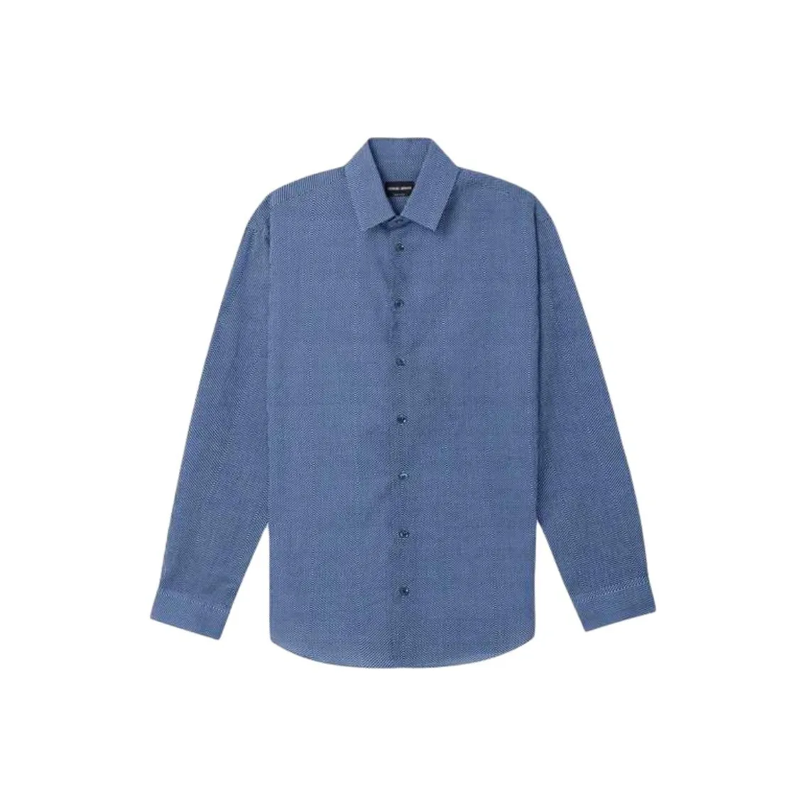 GIORGIO ARMANI Blue Men's Shirts GIORGIO ARMANI Синие Мужские Рубашки