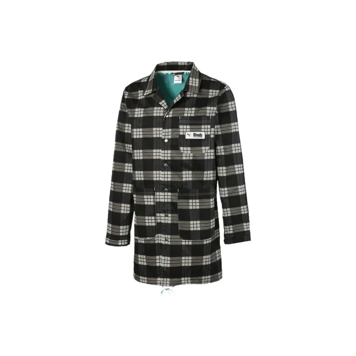 Rhude Puma X RHUDE Mens All Over Print Coat White