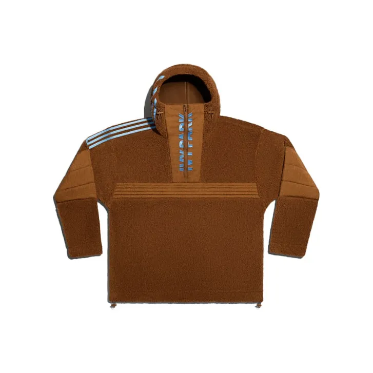 Adidas Ivy Park 1/2 Zip Branded Teddy Jacket All Gender