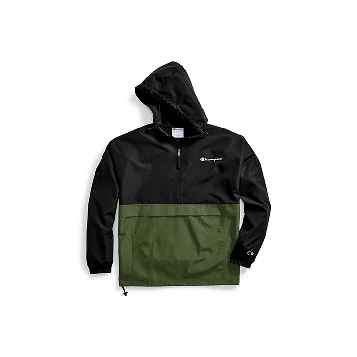 Champion Jackets Coats US Version Unisex Black Green Patchwork