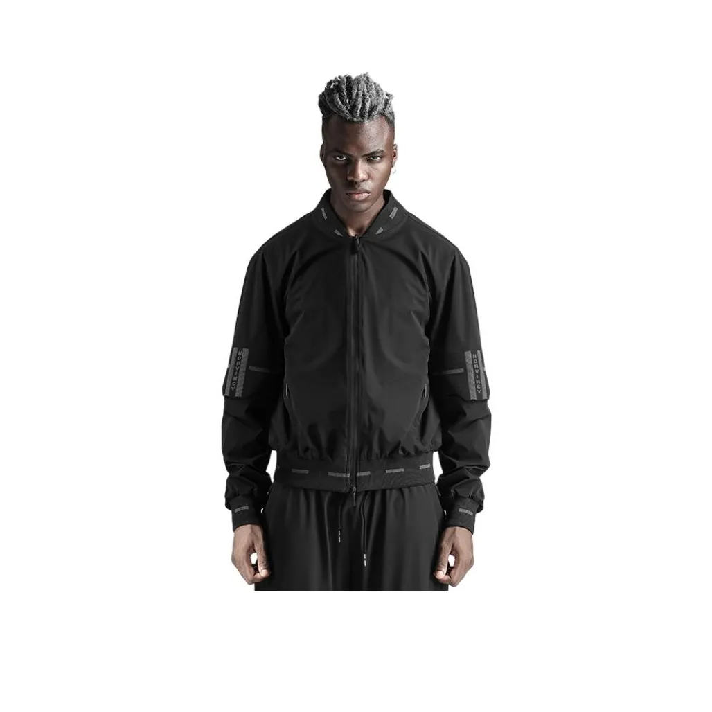 NORVINCY Британский городской техвир Минималистский стиль Низкий воротник Куртка Унисекс