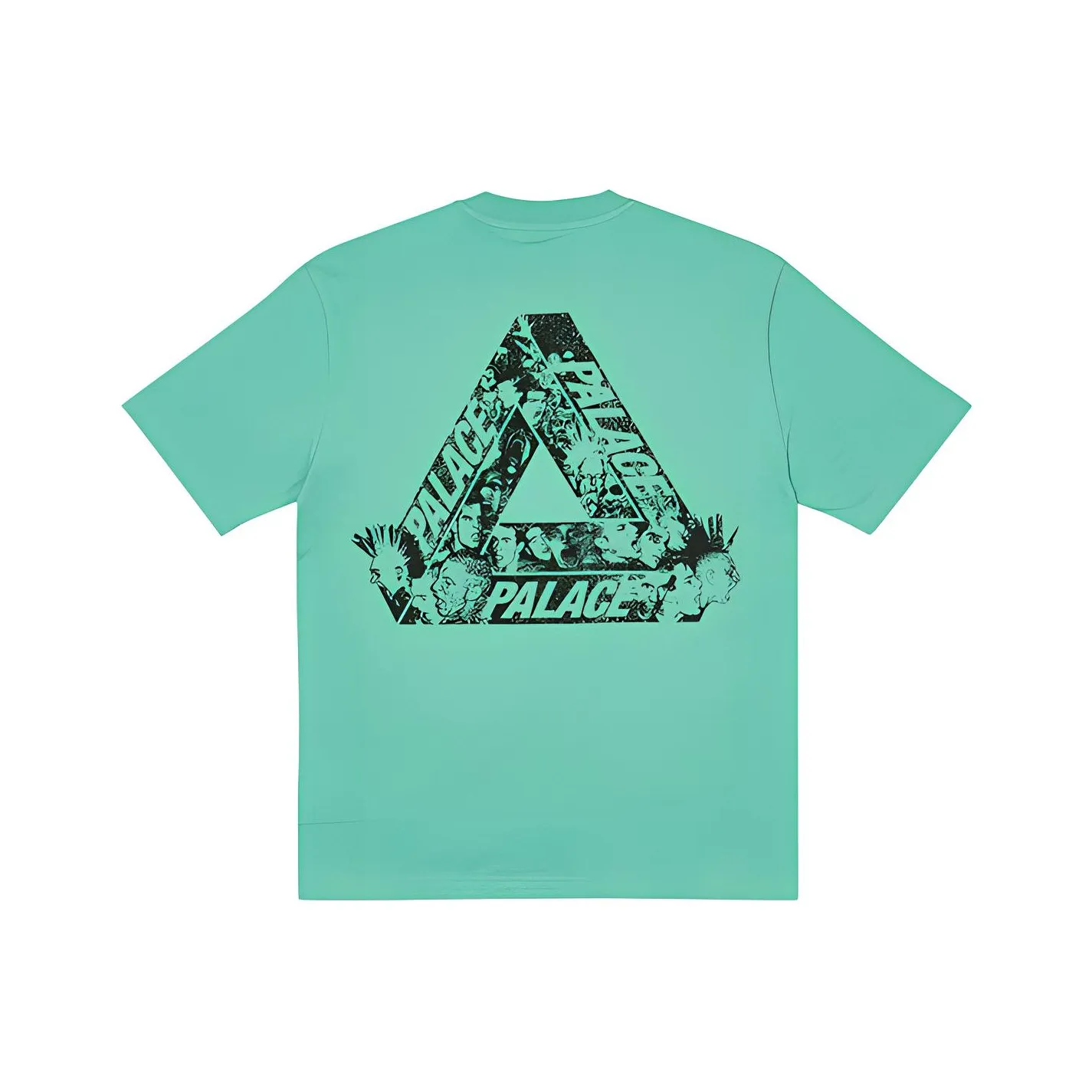 Дворцовый Tri Heads T Рубашка Aqua T Рубашка Унисекс Зеленый