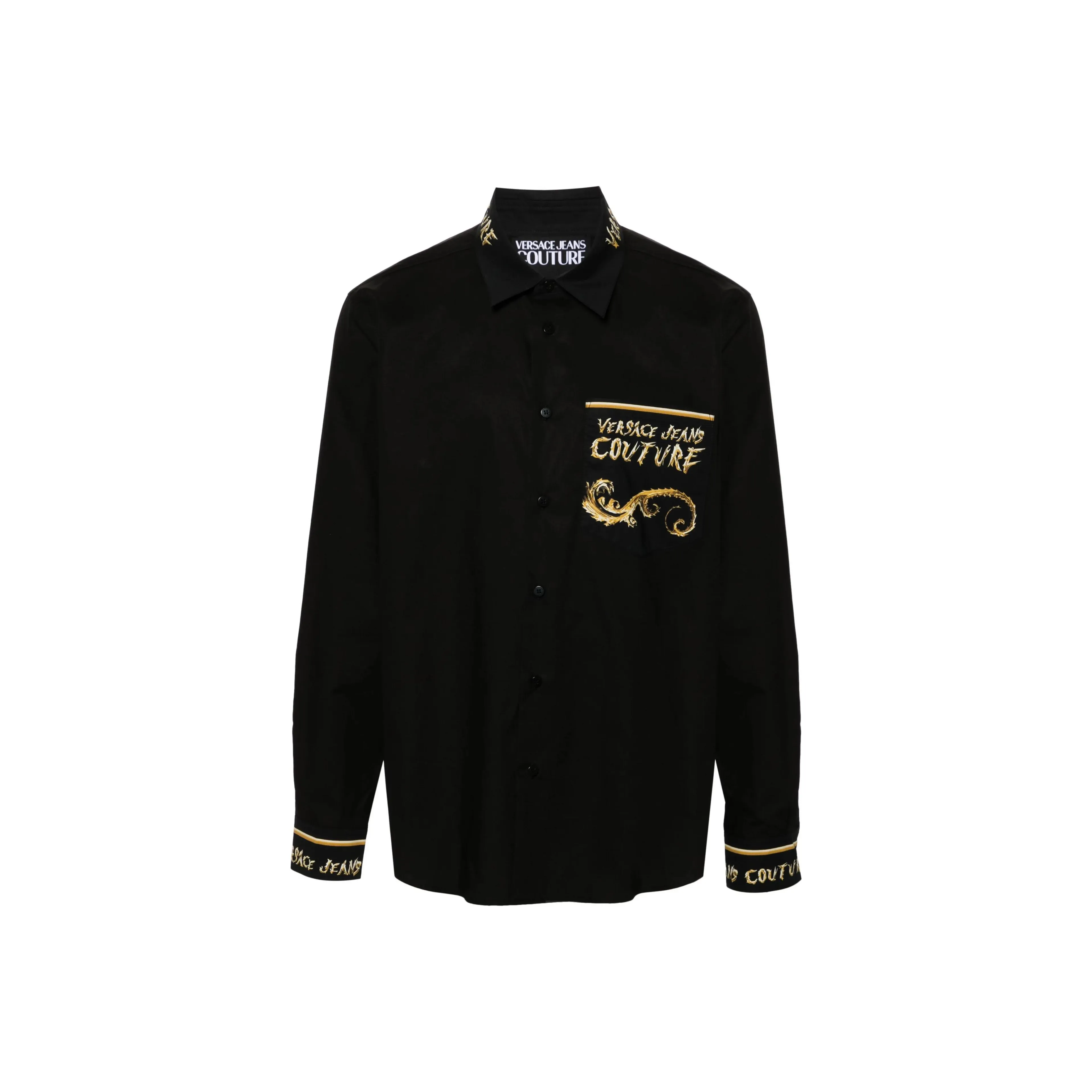 VERSACE JEANS COUTURE Рубашка Мужская Черная