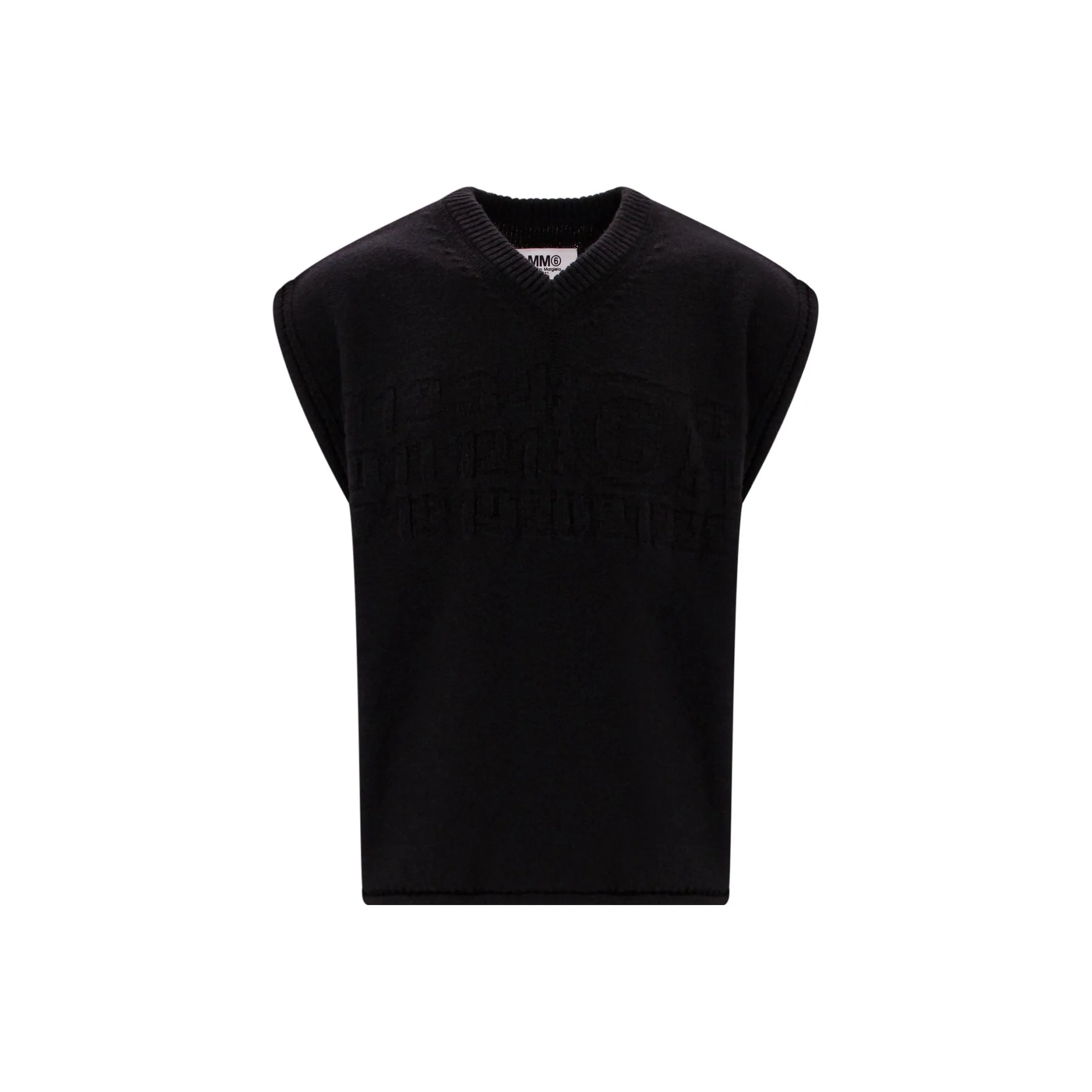 MM6 Maison Margiela V Neck Knitted Vest
