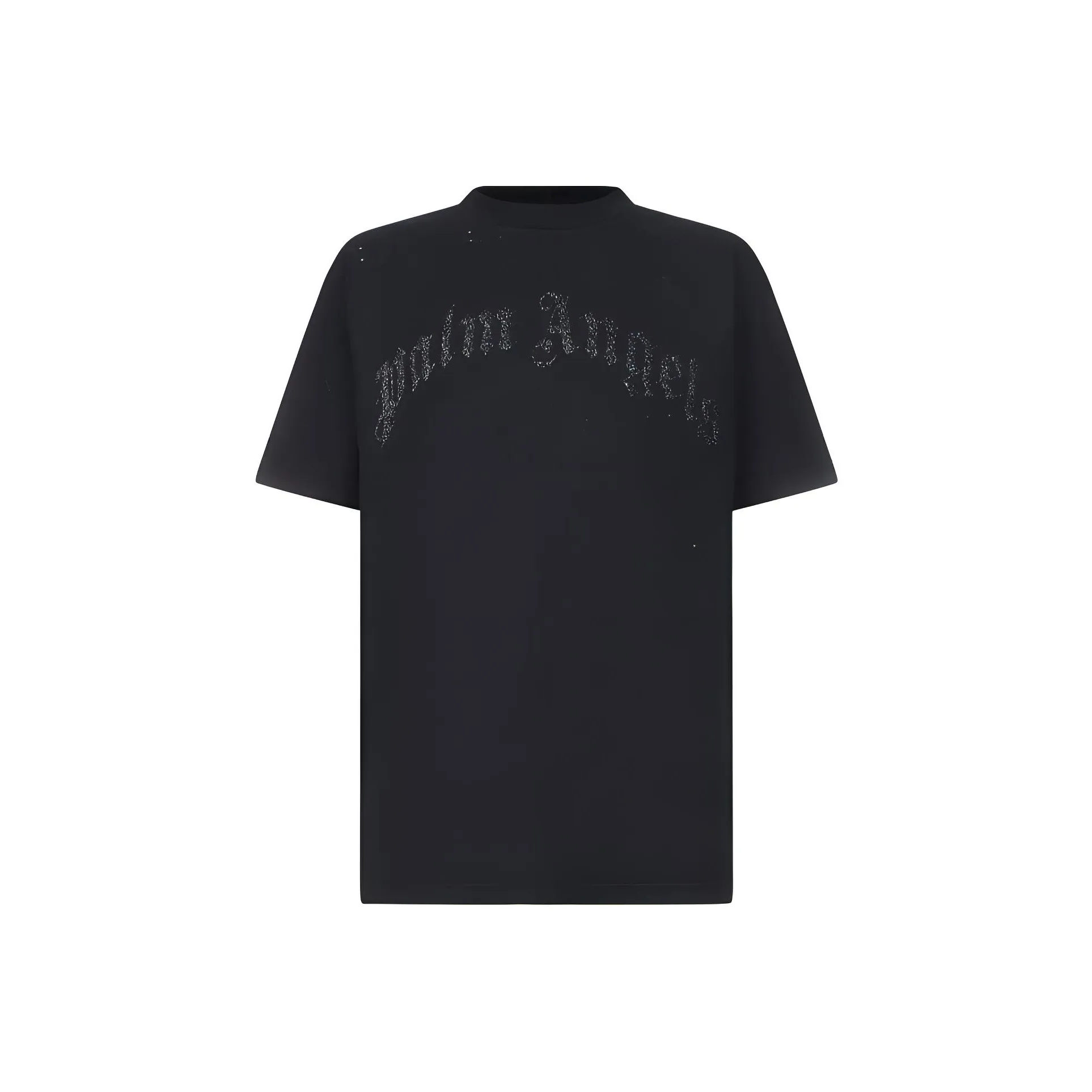 PALM ANGELS Glittered Logo Classic Tee