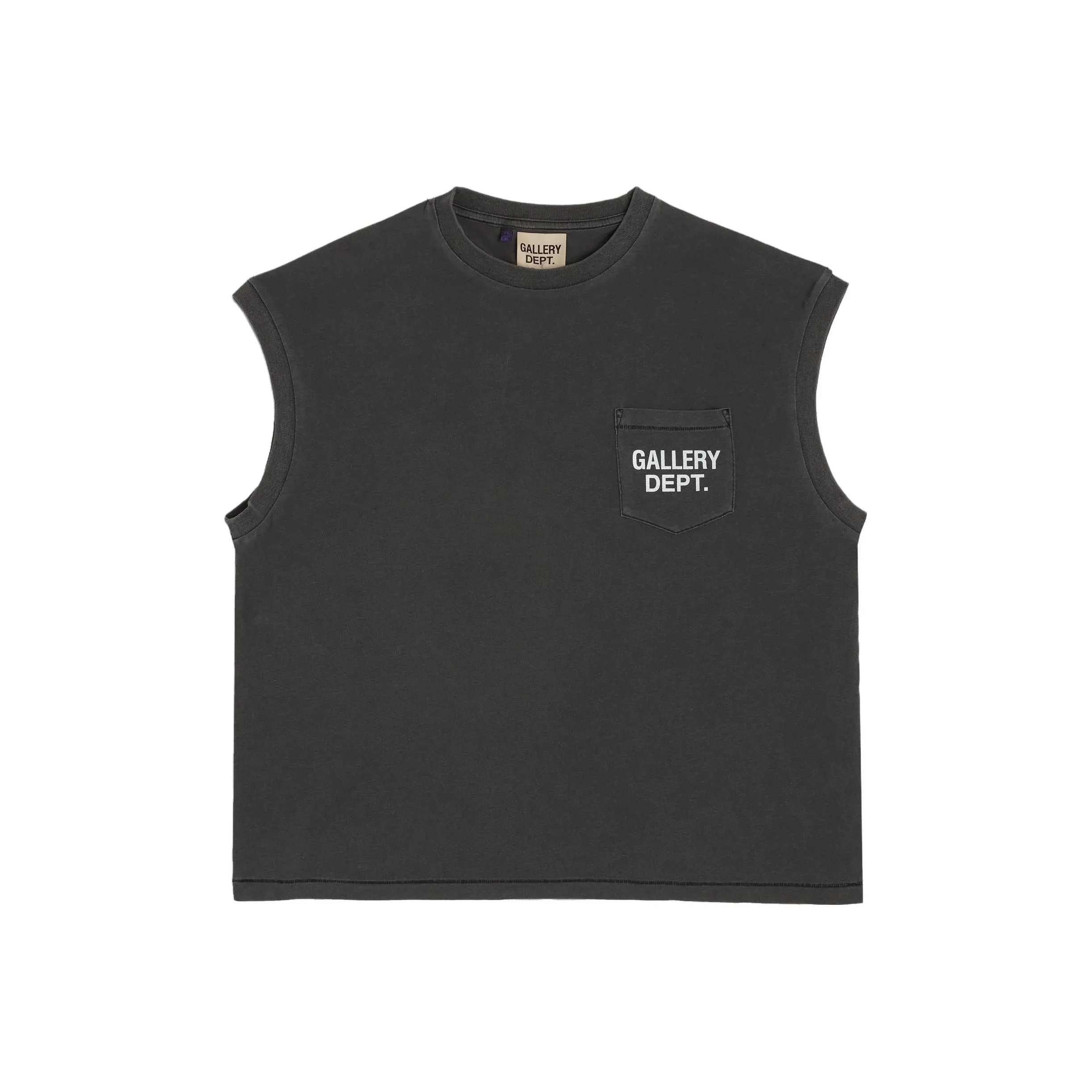Gallery Dept. Топ без рукавов Мужской Винтажный Черный