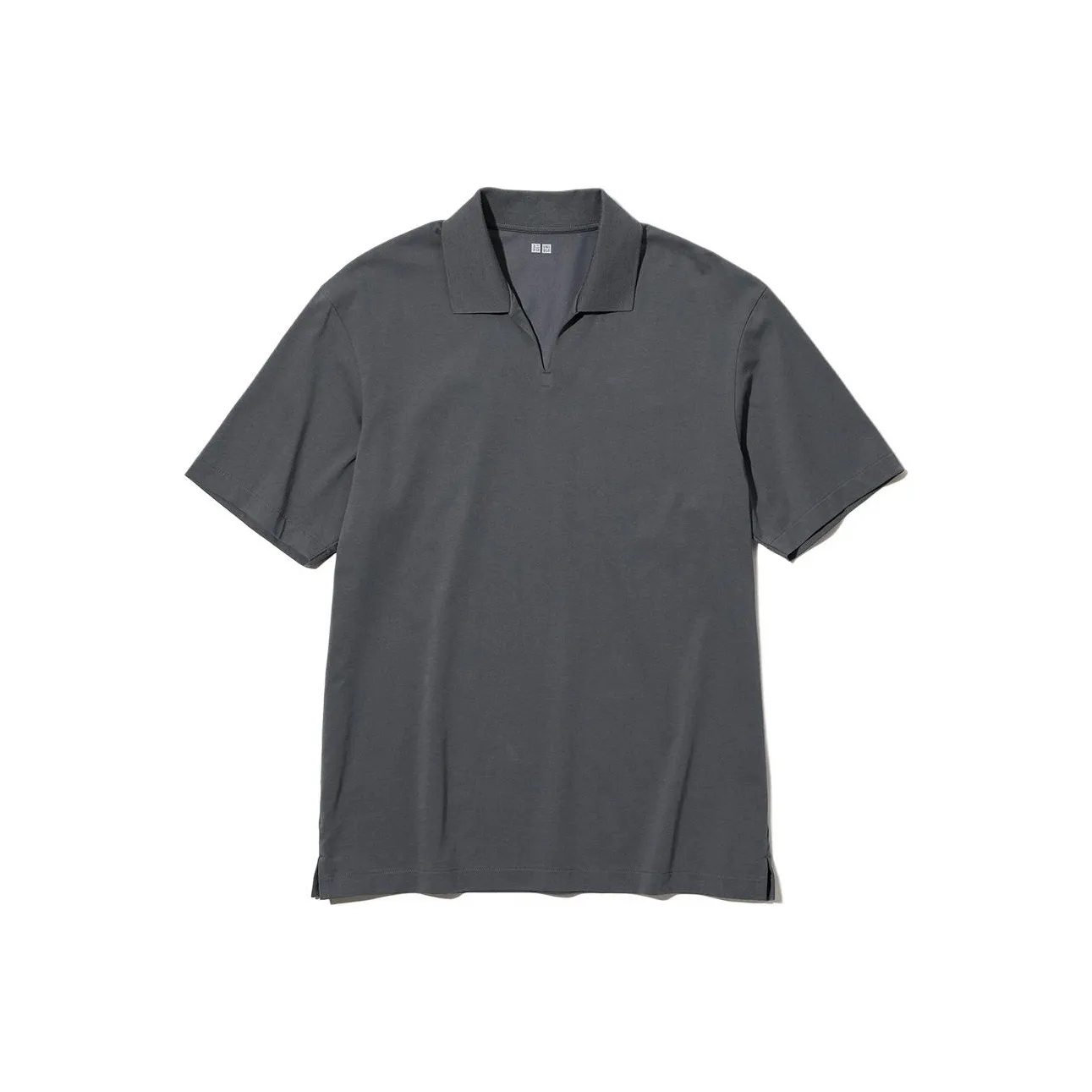 UNIQLO Polo Shirt Men's Lead Gray