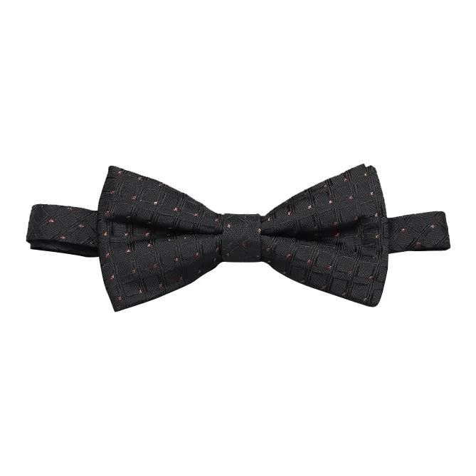 GOLDLION Mulberry Silk Bow Tie Men's Black