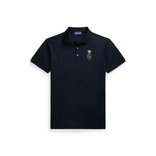 Ralph Lauren Purple Label Мужское поло темно-синего цвета