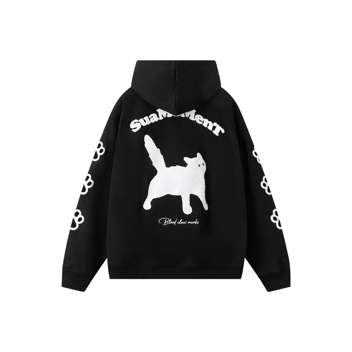 Suamoment Sweatshirt Spring And Fall American Trendy Couple Casual Hoodie Unisex