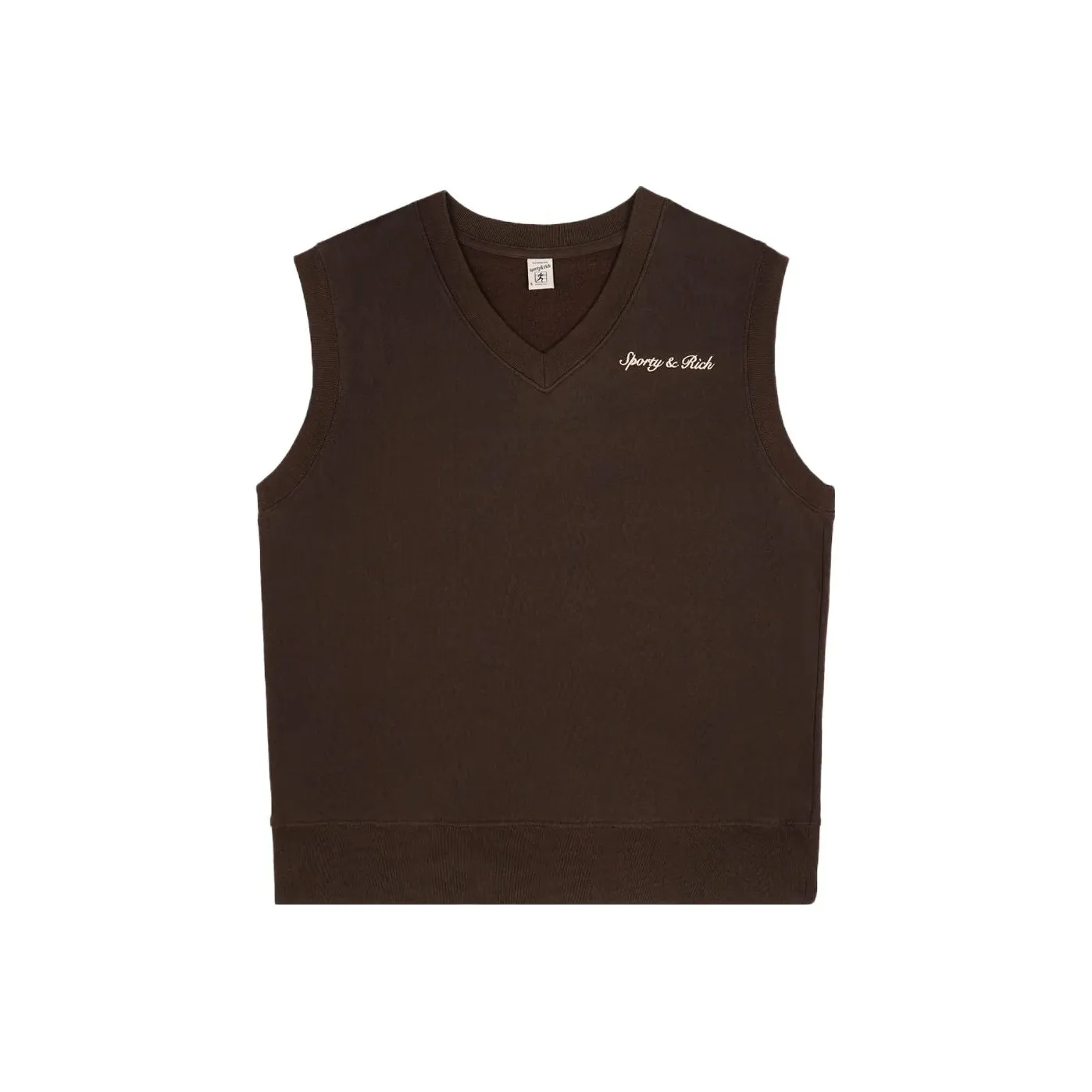SPORTY & RICH Syracuse Embroidered Cotton Vest