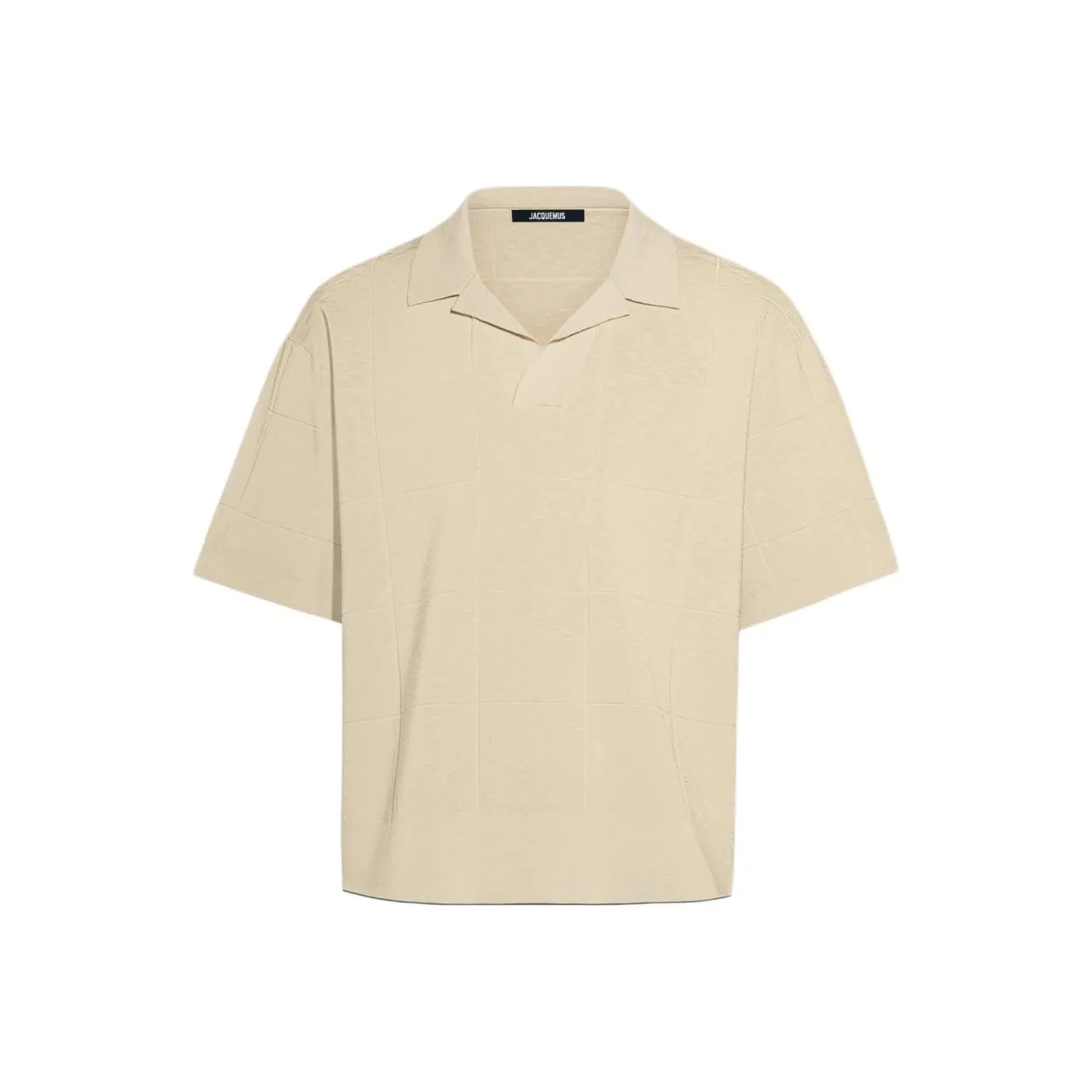 Jacquemus FW24 Panelled Поло Мужское Off Белый Off Белый