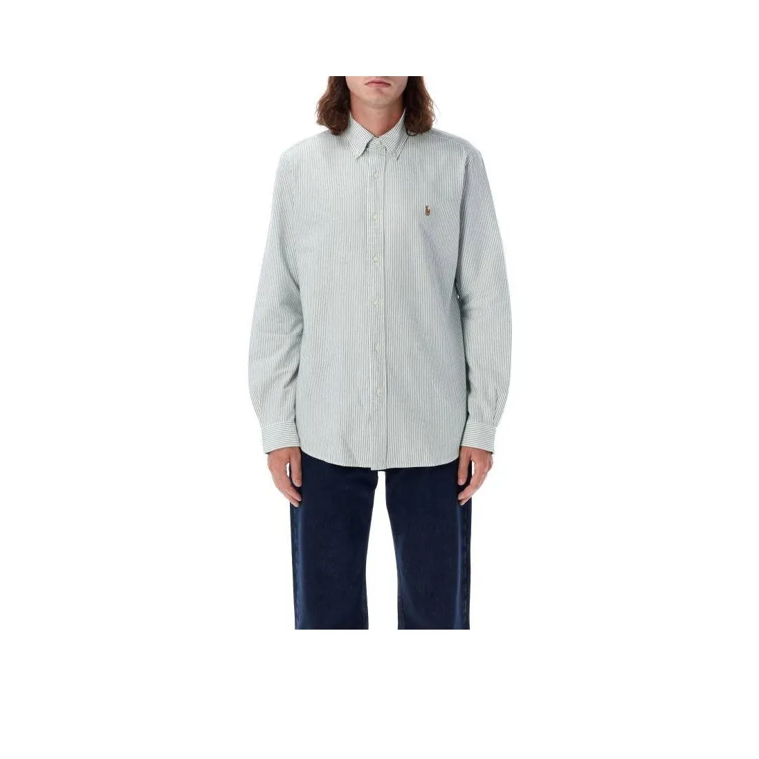 Styland Hooded Jackets for Men Custom Fit Striped Oxford Shirt