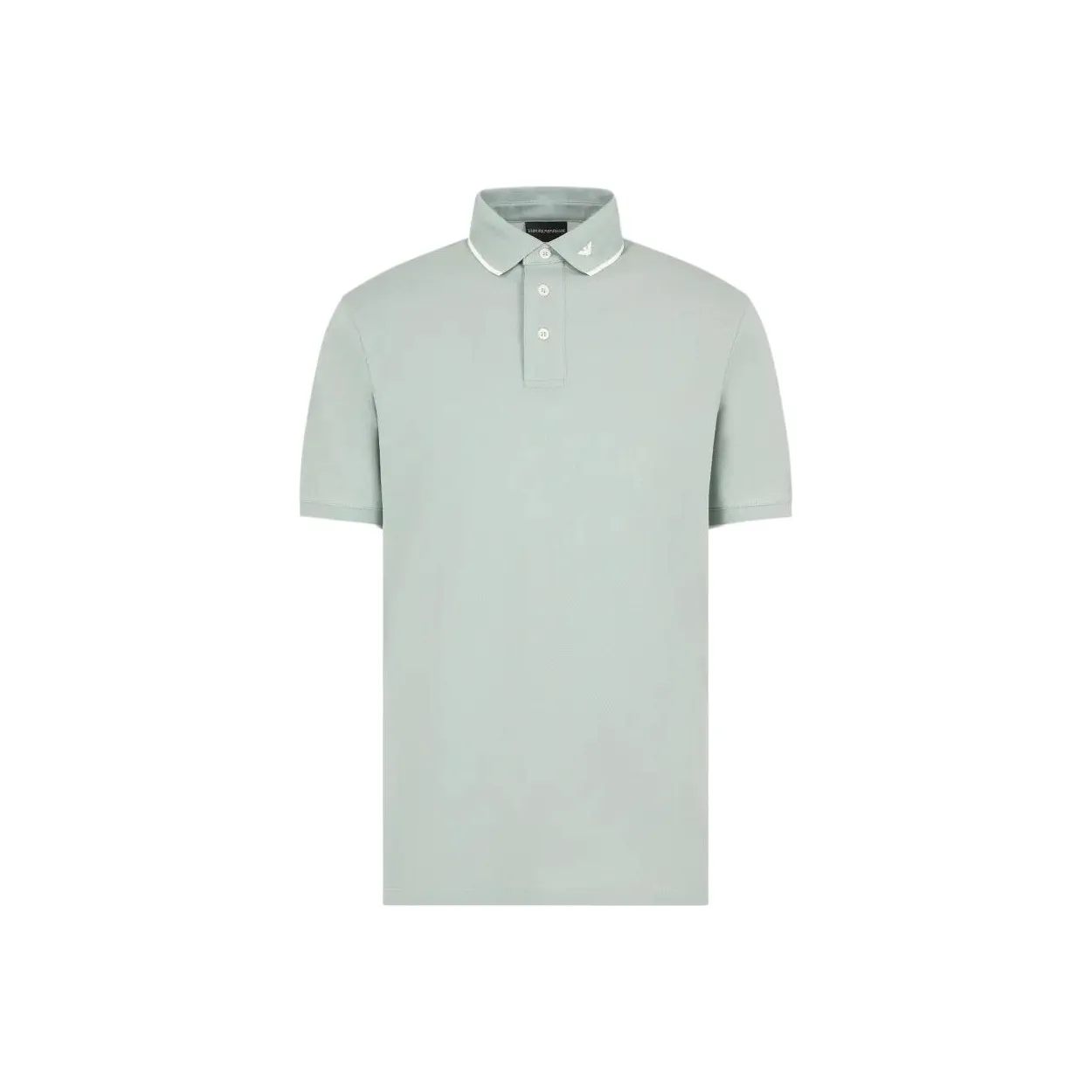 EMPORIO ARMANI Mercerised Piqué Polo Shirt With Micro Eagle Embroidery