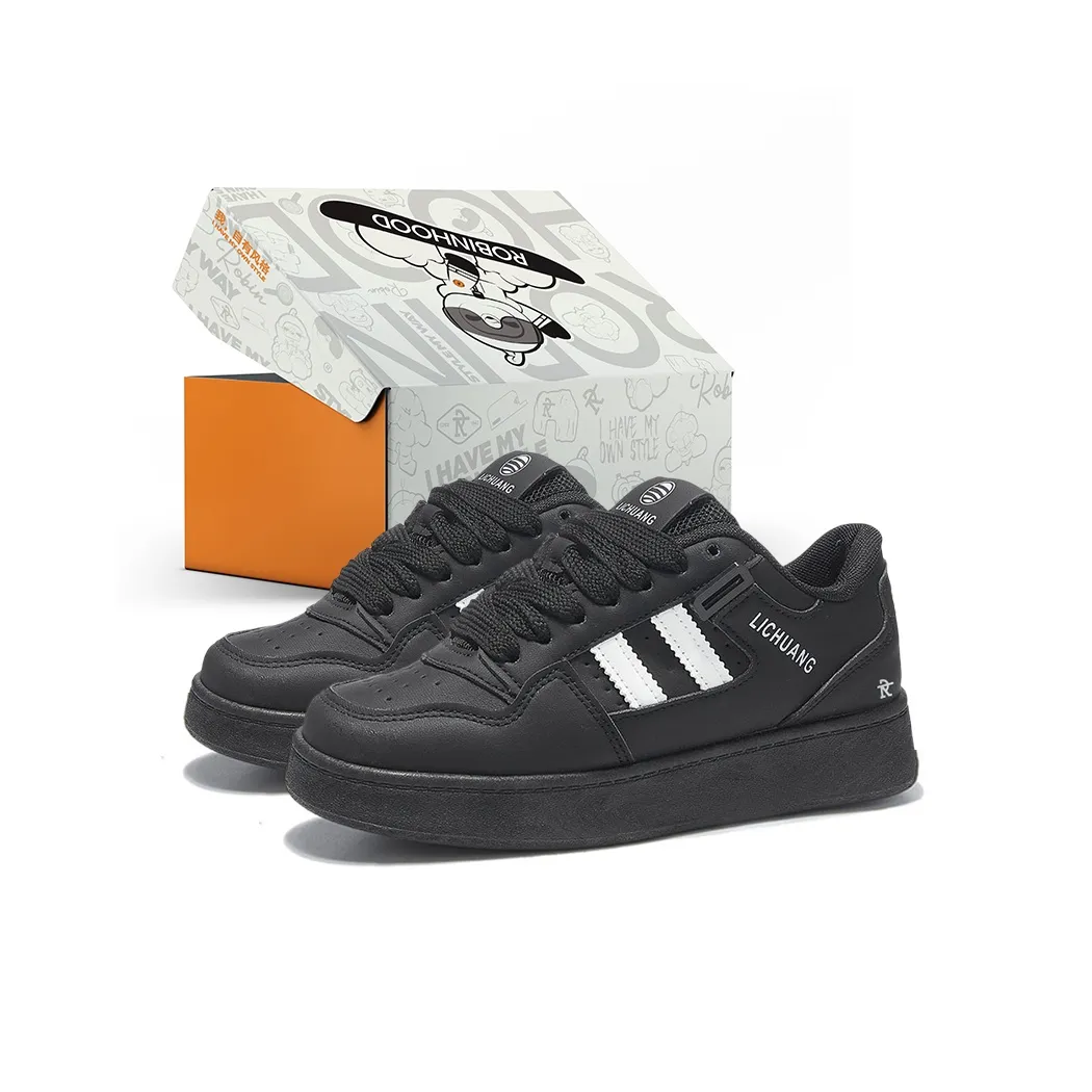 ROBINHOOD Wear resistant, Lightweight, Breathable, And Non slip. Low Top Skateboard Shoes Women
s Black Box Included