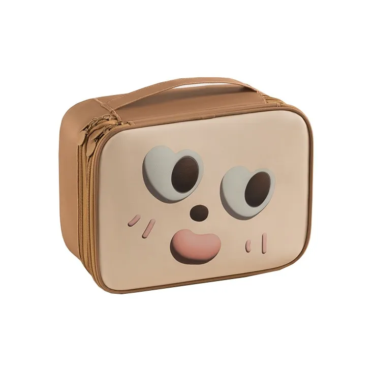Future Maple Мультяшный ПУ (полиуретан) Водонепроницаемый Косметичка Компактный и Милый Минималистский стиль Инструменты для макияжа MAKE UP