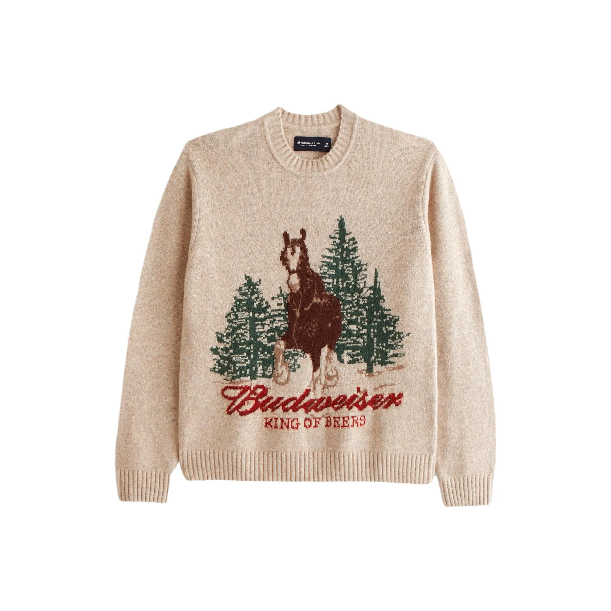 Abercrombie＆Fitch Sweater Men's White Pepper Pattern