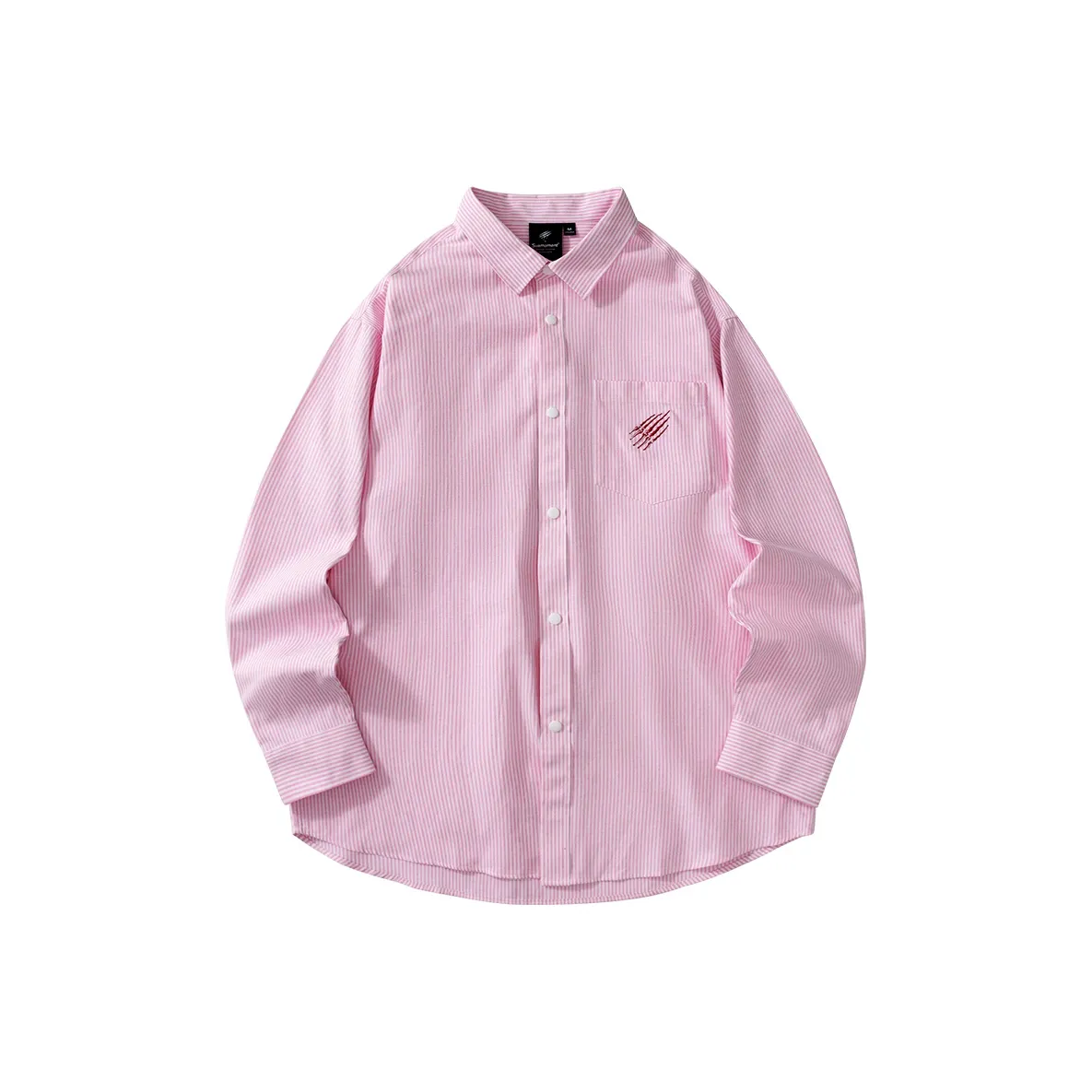 Suamoment Vintage Casual Свободный крой Рубашка Пара Топ Унисекс