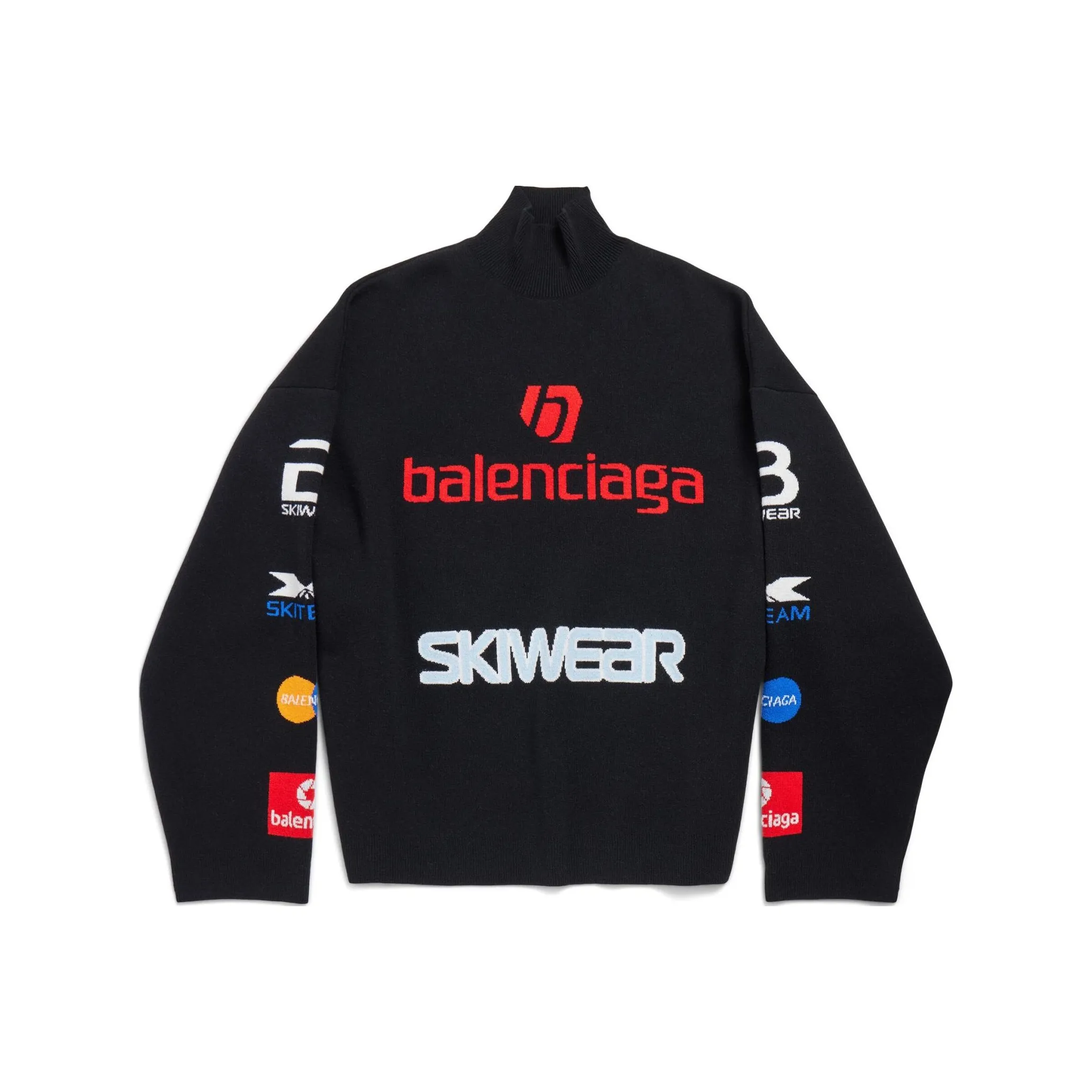 Balenciaga Turtleneck Long Sleeved Ski Sweater