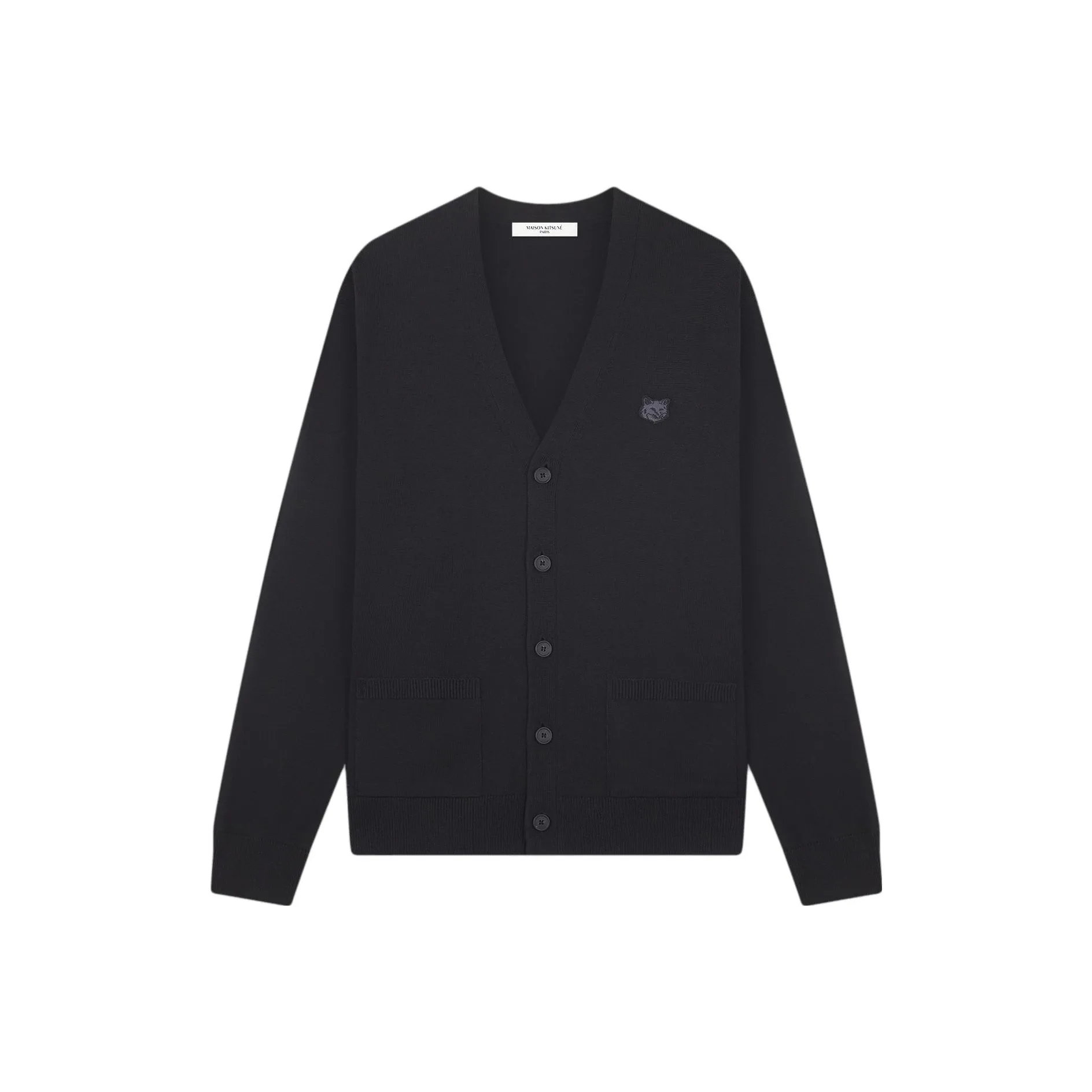 Maison Kitsune Черный Мужской Трикотаж