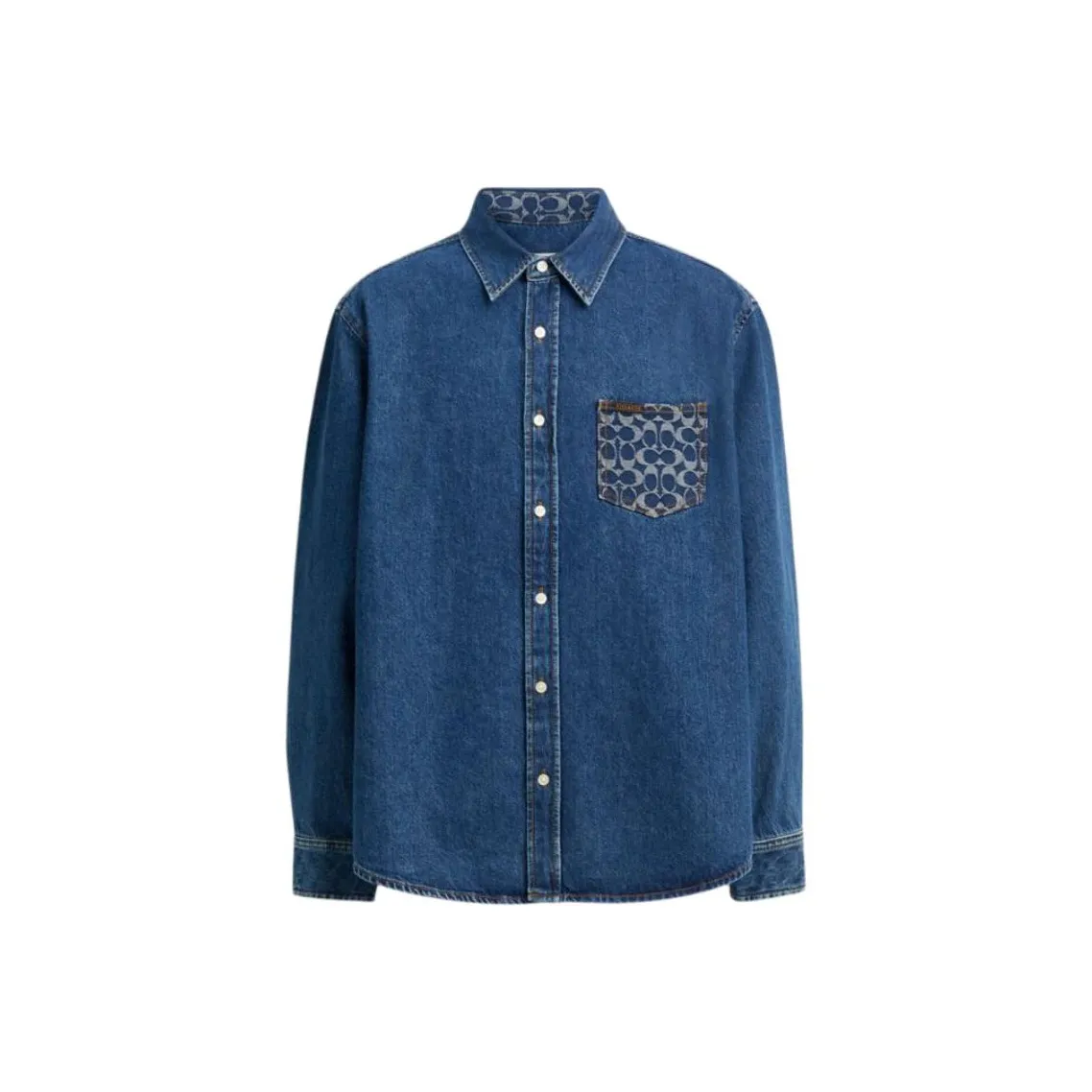 COACH Синий Мужская Рубашка